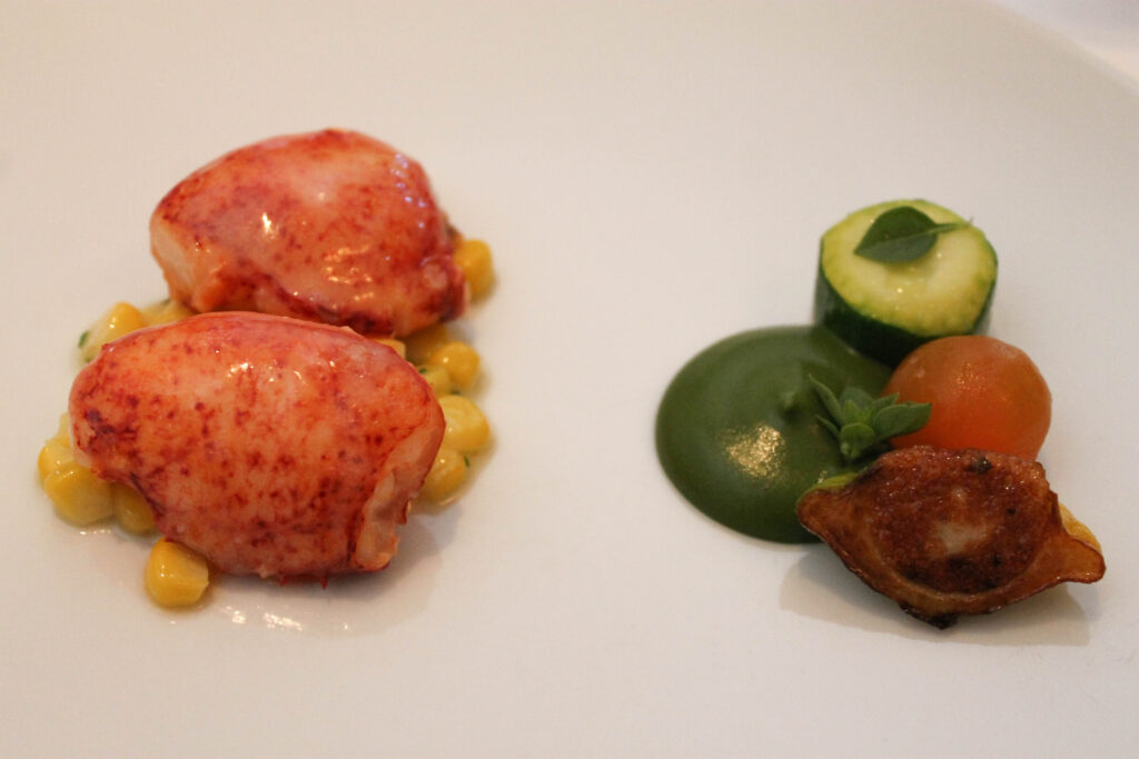 Butter-poached Maine lobster at The French Laundry