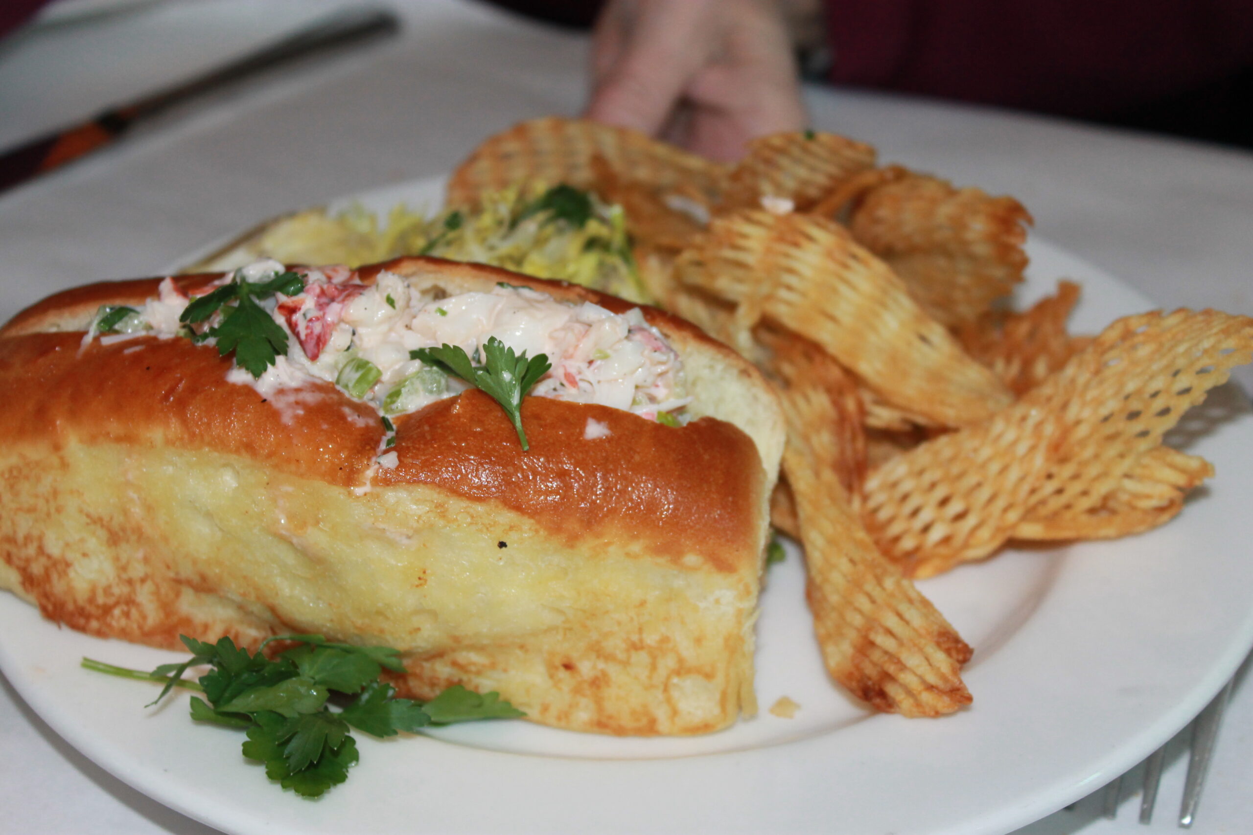 Lobster roll at Mon Ami Gabi restaurant in Las Vegas