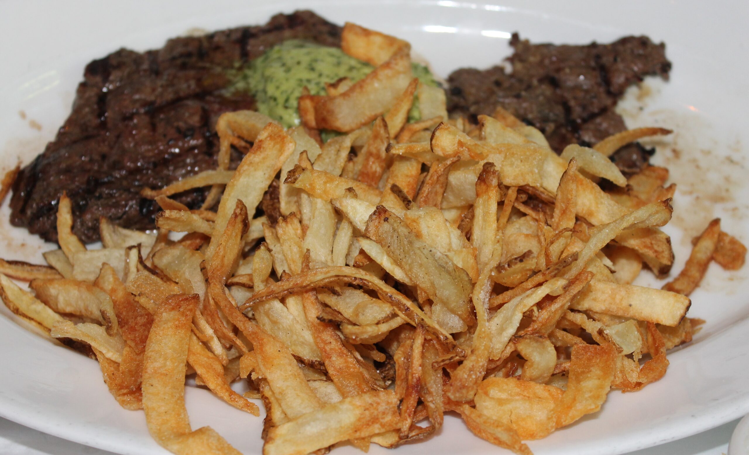 Steak frites at Mon Ami Gabi, another one of my favorite places to eat in Las Vegas