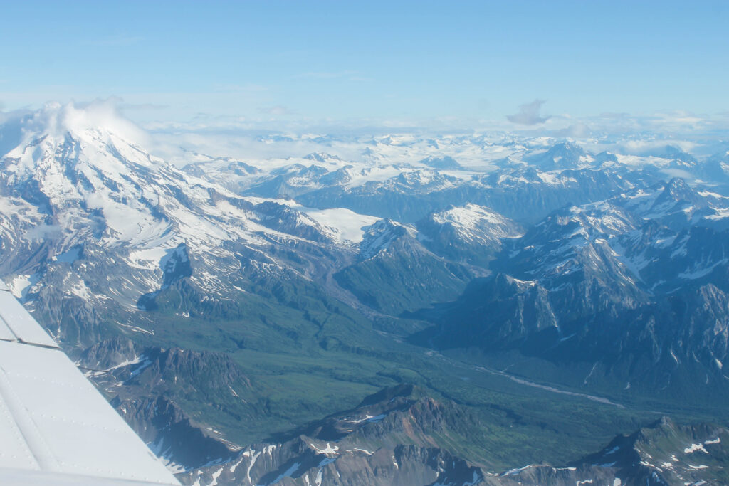 Views from the flight to Anchorage to King Salmon