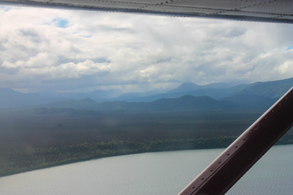 Views from the floatplane ride to Katmai National Park