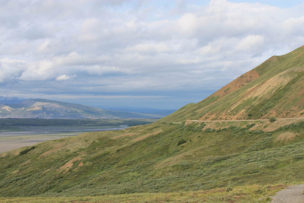 Panoramic view from Stony Hill Overlook in Denali National Park