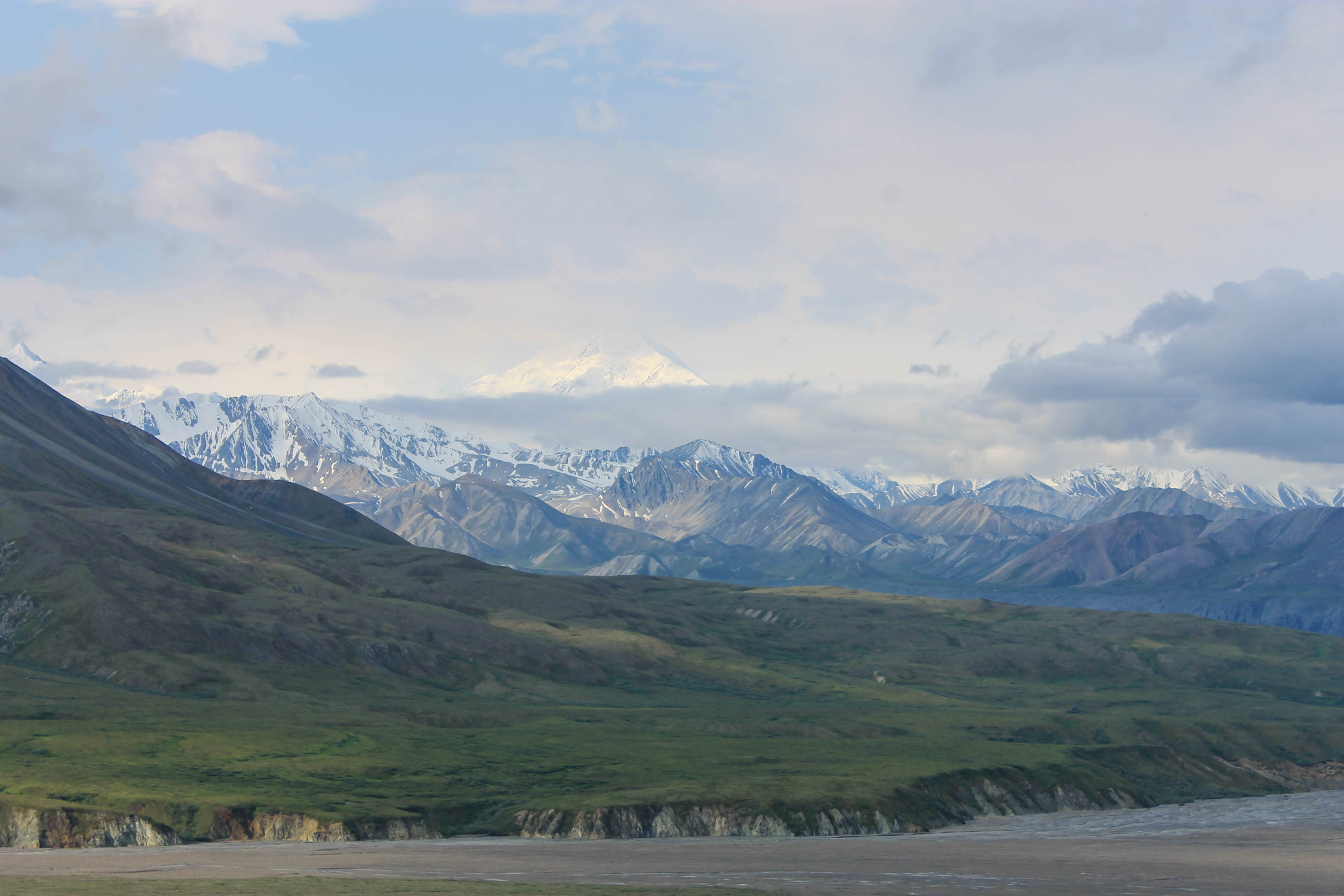 Mountain view from Eielson Visitor Center in Denali National Park