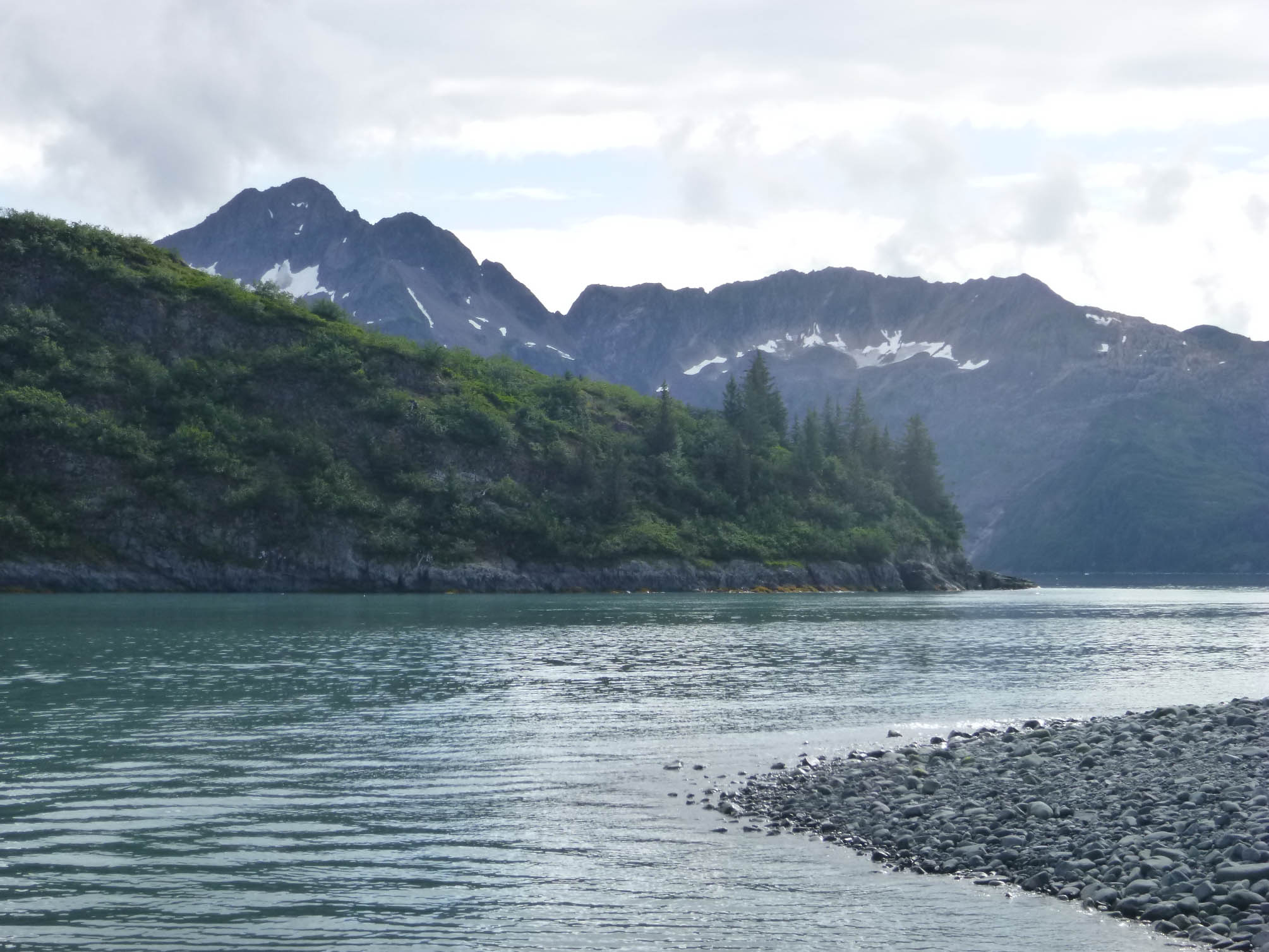 Our kayak launch point in Aialik Bay