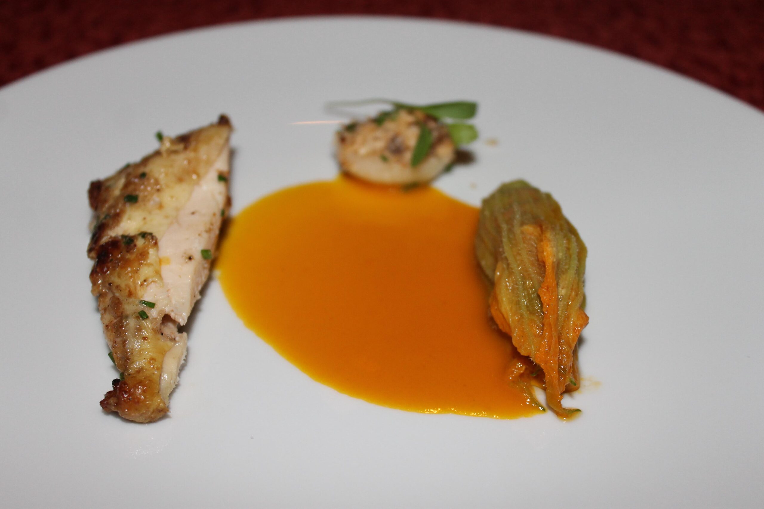 Tandoori Cornish game hen dish at Campton Place restaurant