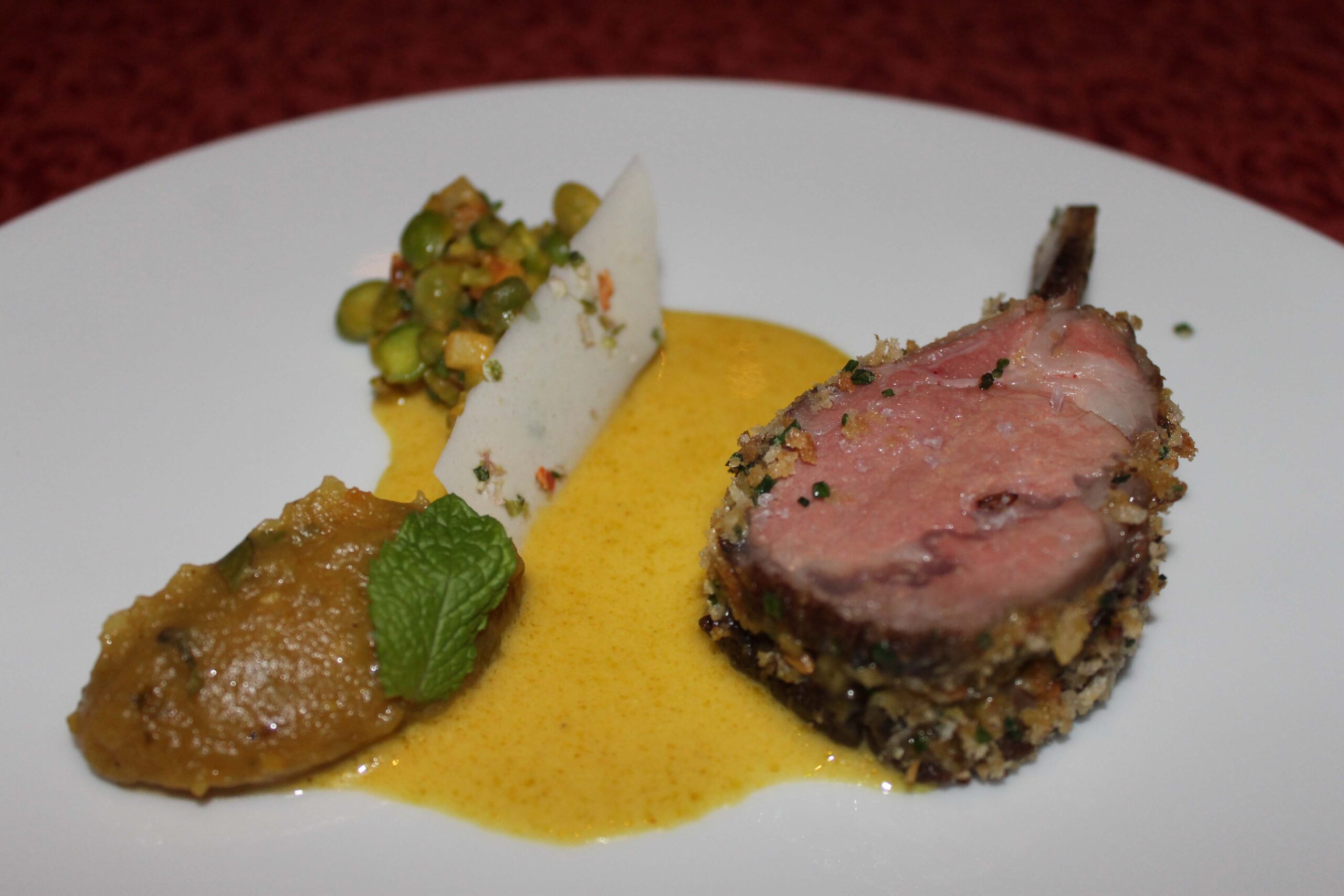 Lamb dish at Campton Place Restaurant