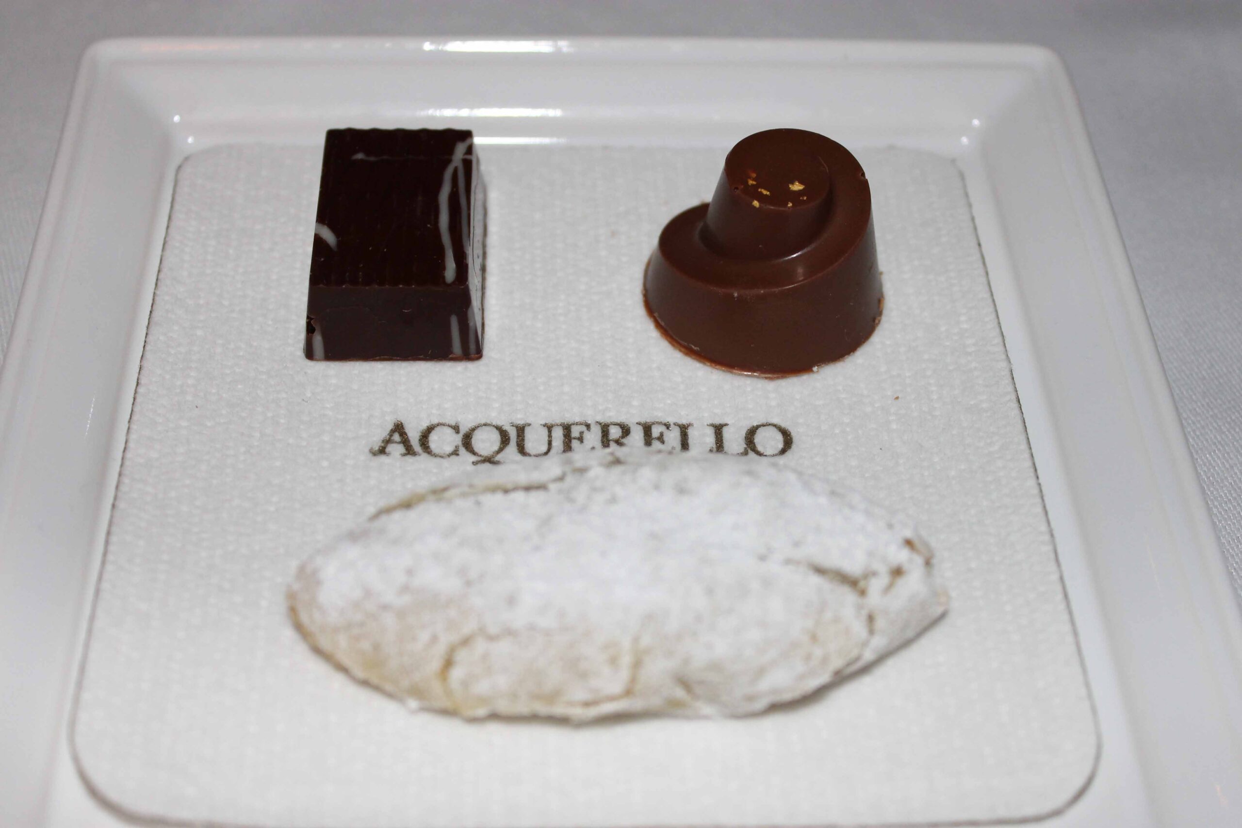 Candies and cookies we chose from the dessert cart at Acquerello