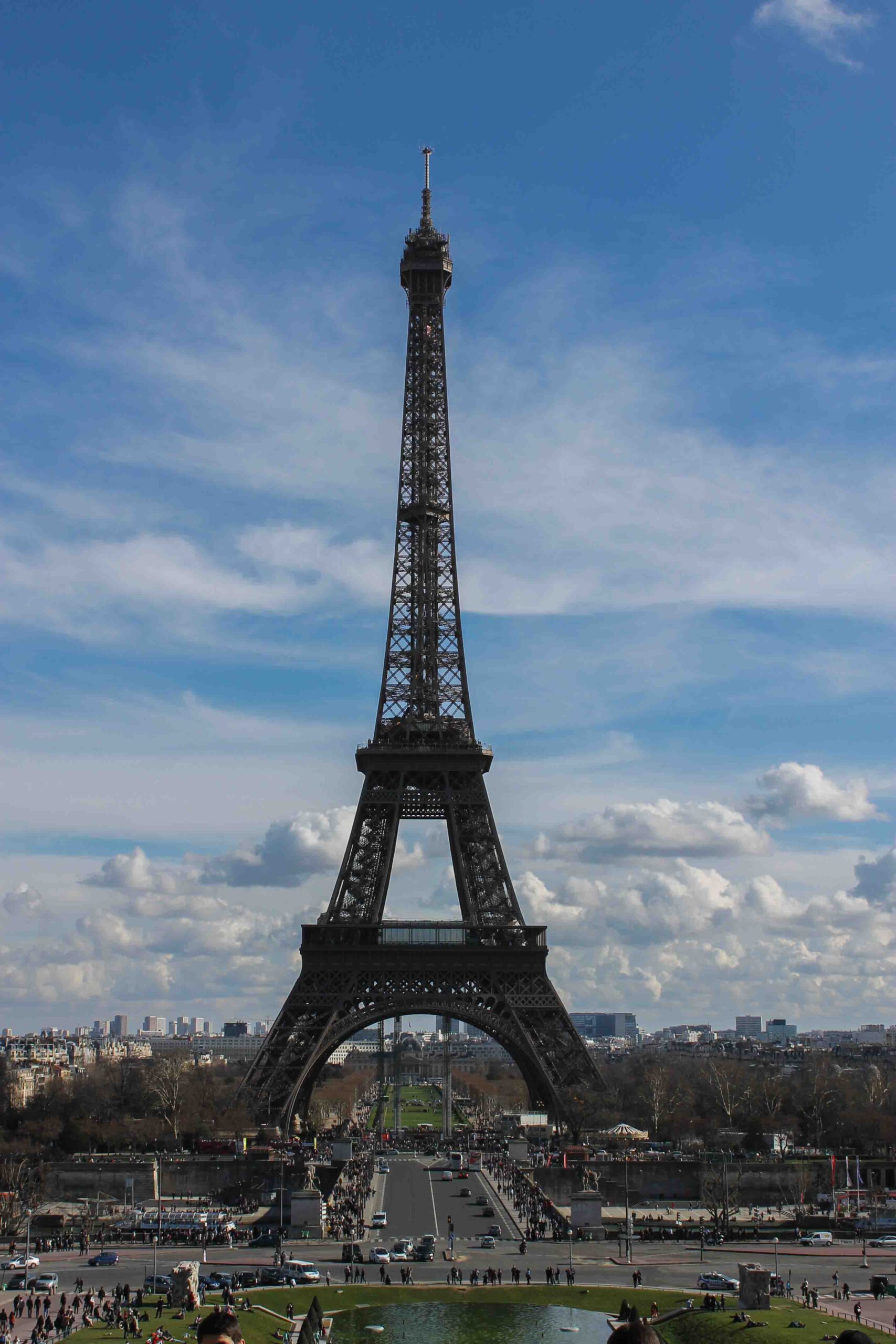 Great views of the Eiffel Tower from the Place de la Concorde in Paris