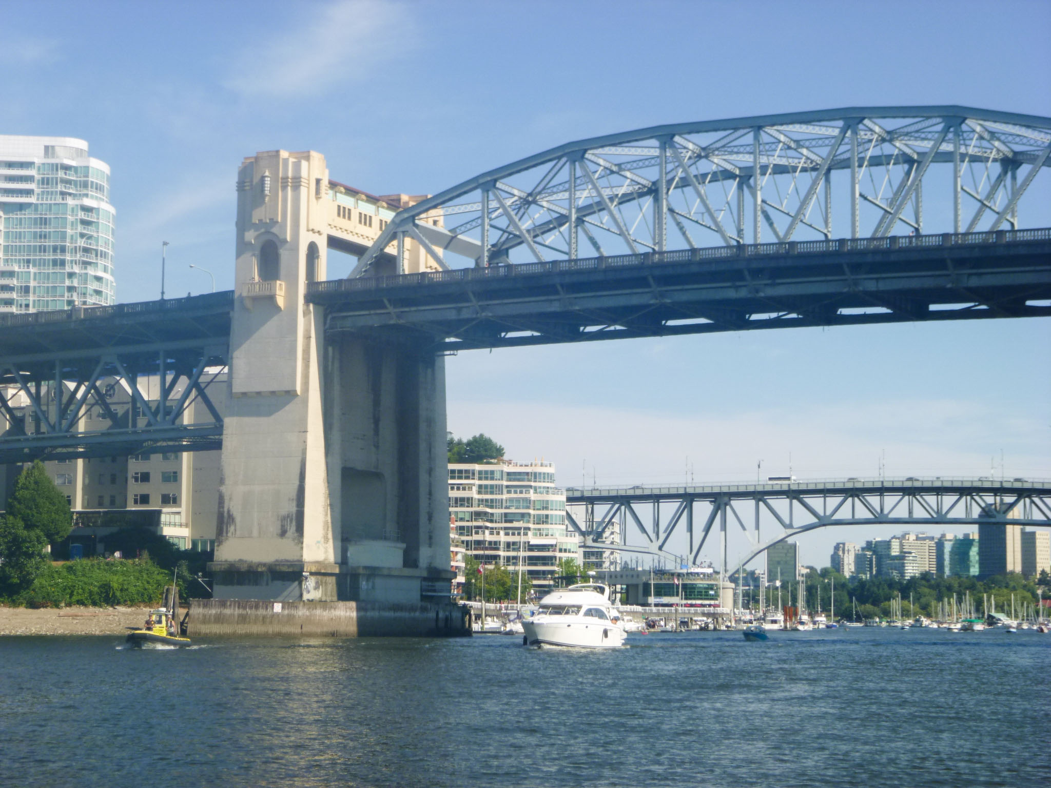 Sailing away from Vancouver on our orca whale-watching trip with Wild Whales Vancouver