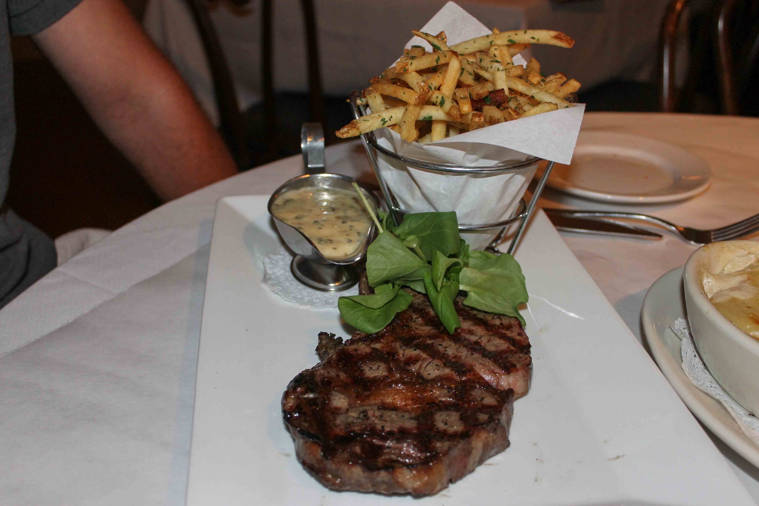 Steak frites at Bistro Jeanty