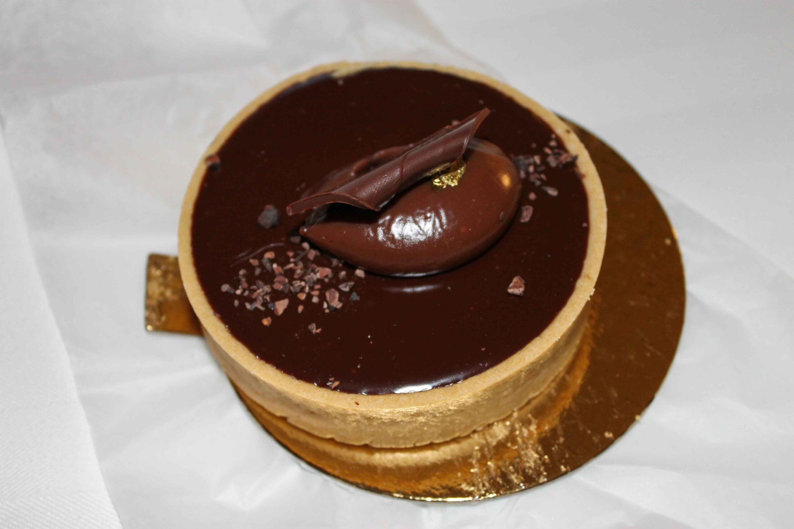 Chocolate ganache tart at Bouchon Bakery in Napa