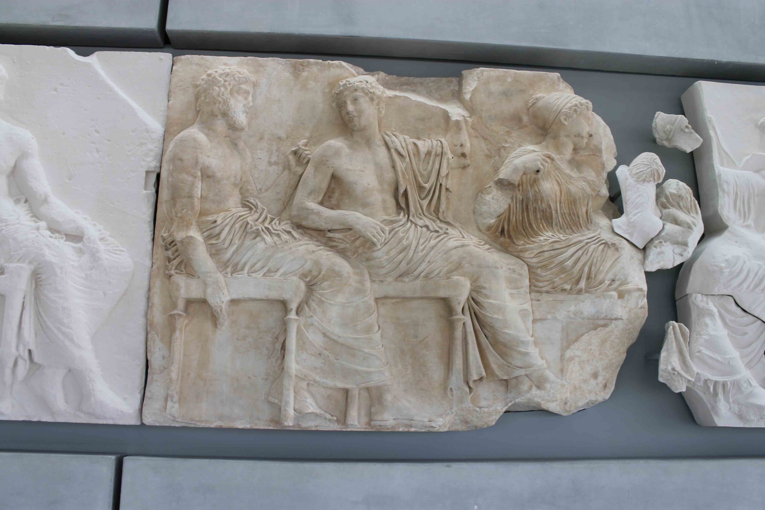 Metopes (marble panels) from the Parthenon