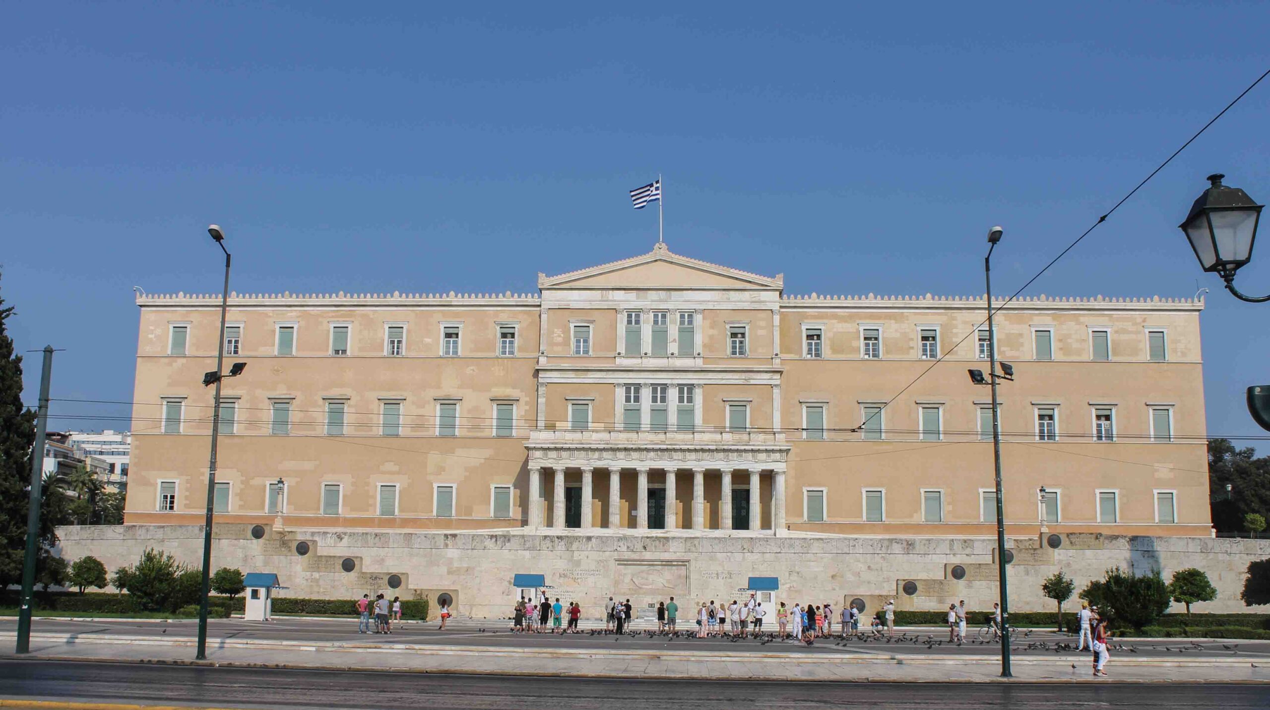 Greek Parliament in Syntagma Square in Athens