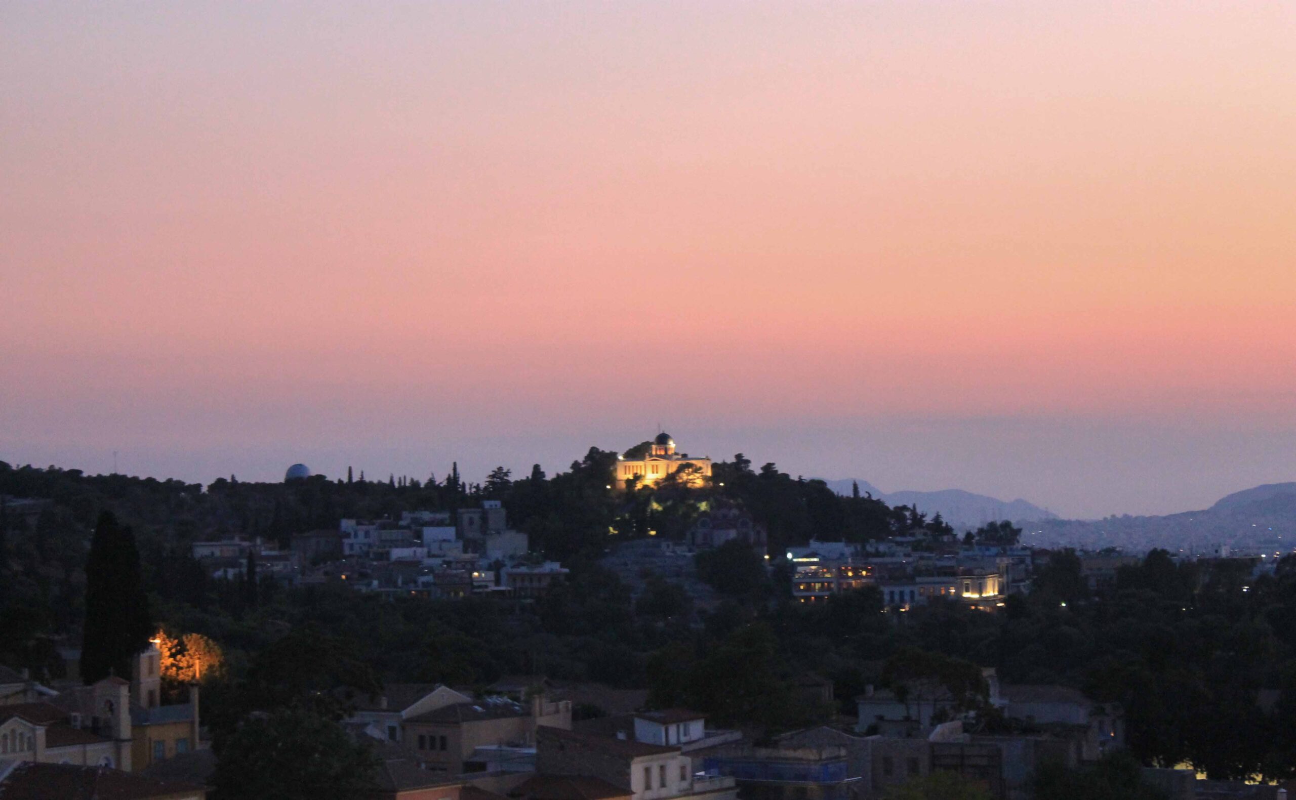 Sunset from the Hotel Plaka roof deck