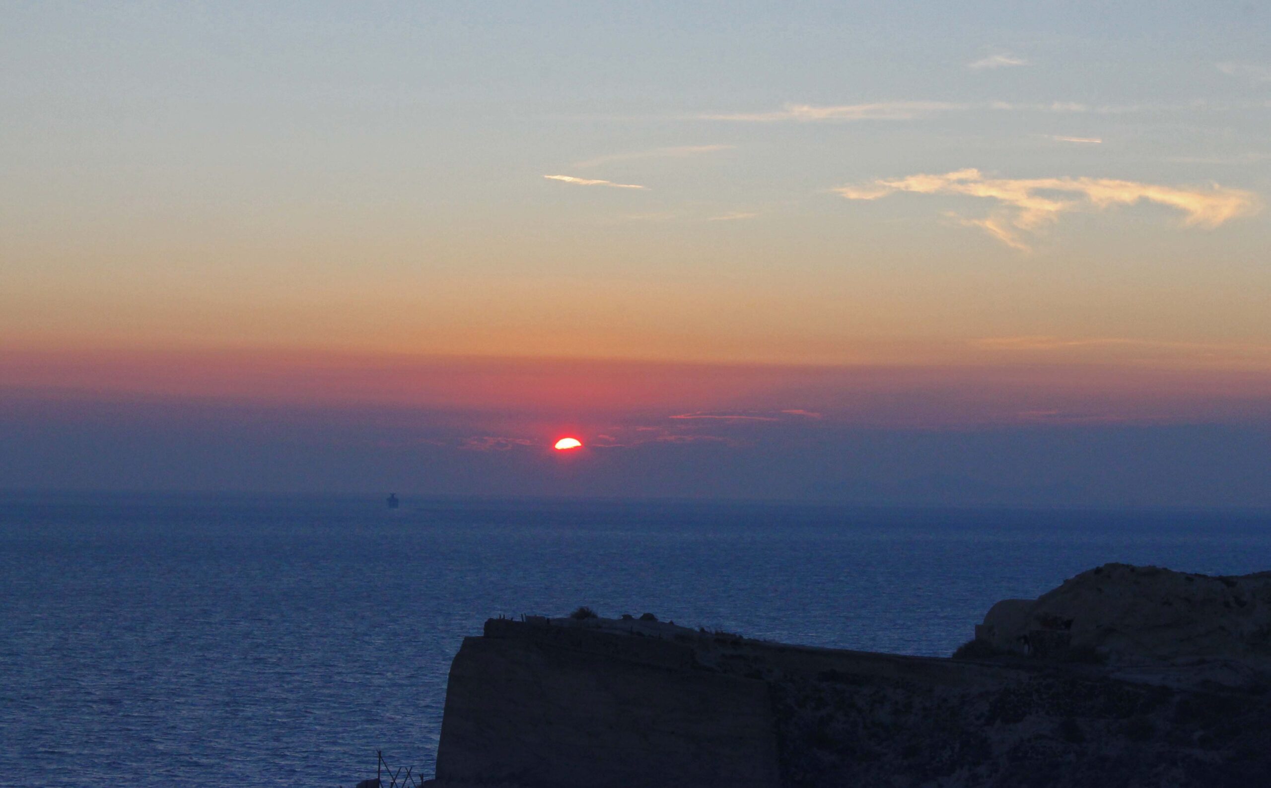 Sunset in Oia Santorini seen from Esperas Hotel