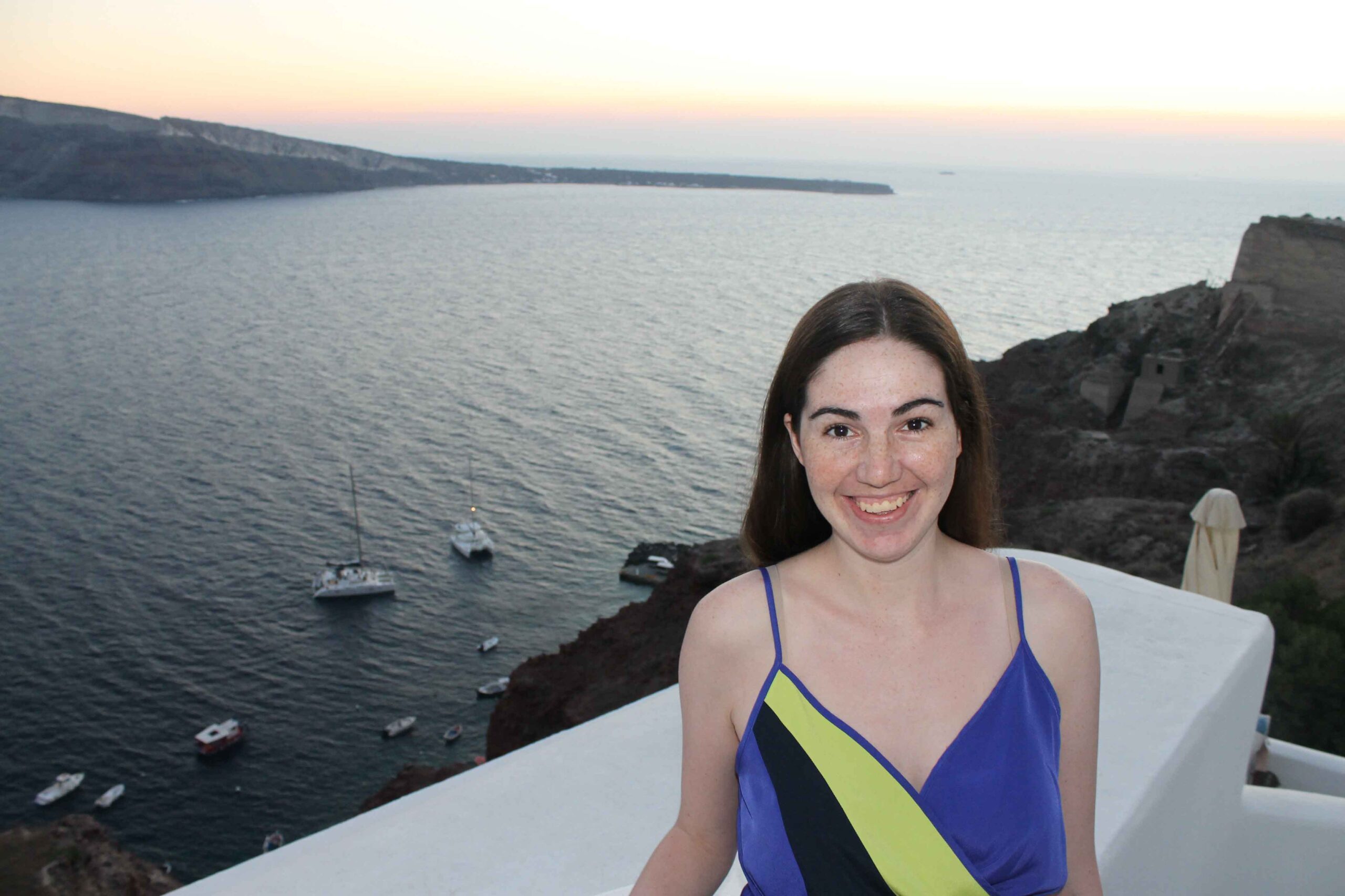 Adrienne in Santorini