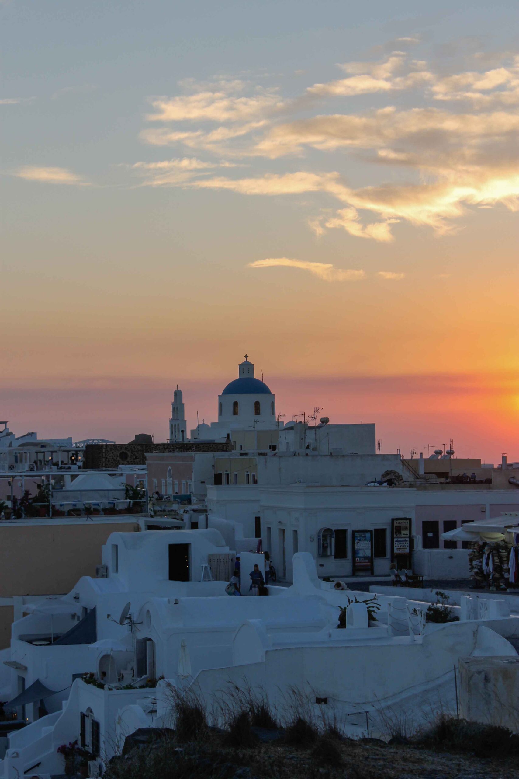 A sunset in  Oia 