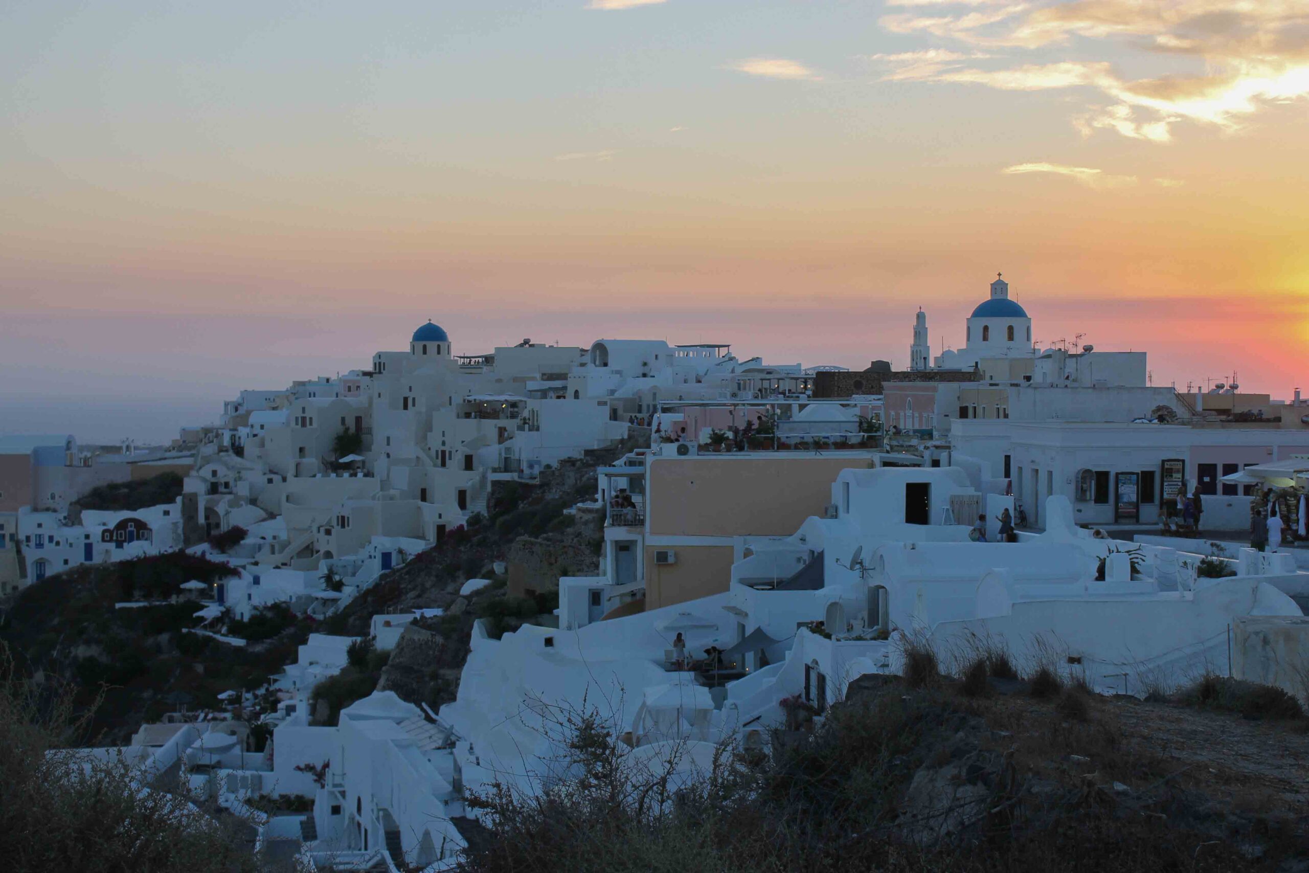 Oia at sunset