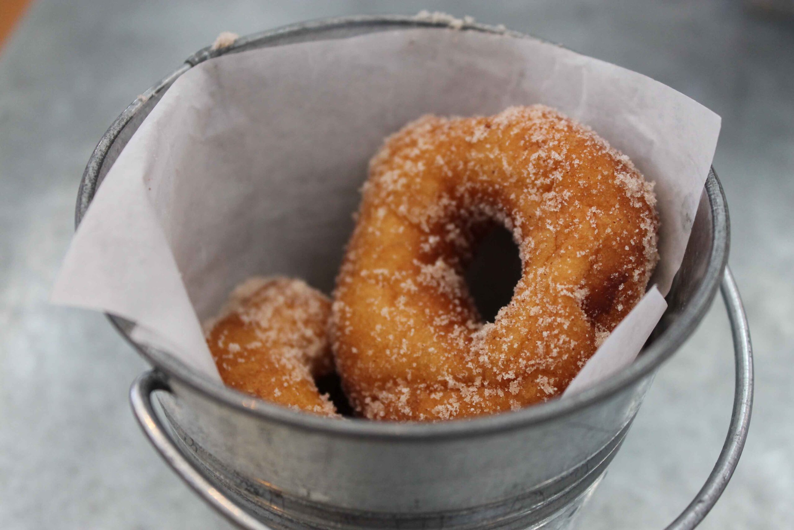 Cinnamon sugar donuts at the Boon Fly Cafe