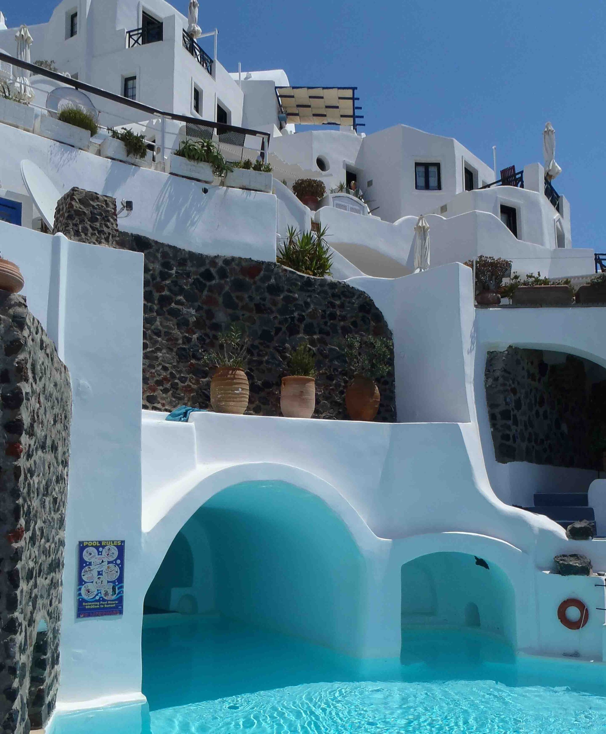 Cave pool at Esperas Santorini Hotel