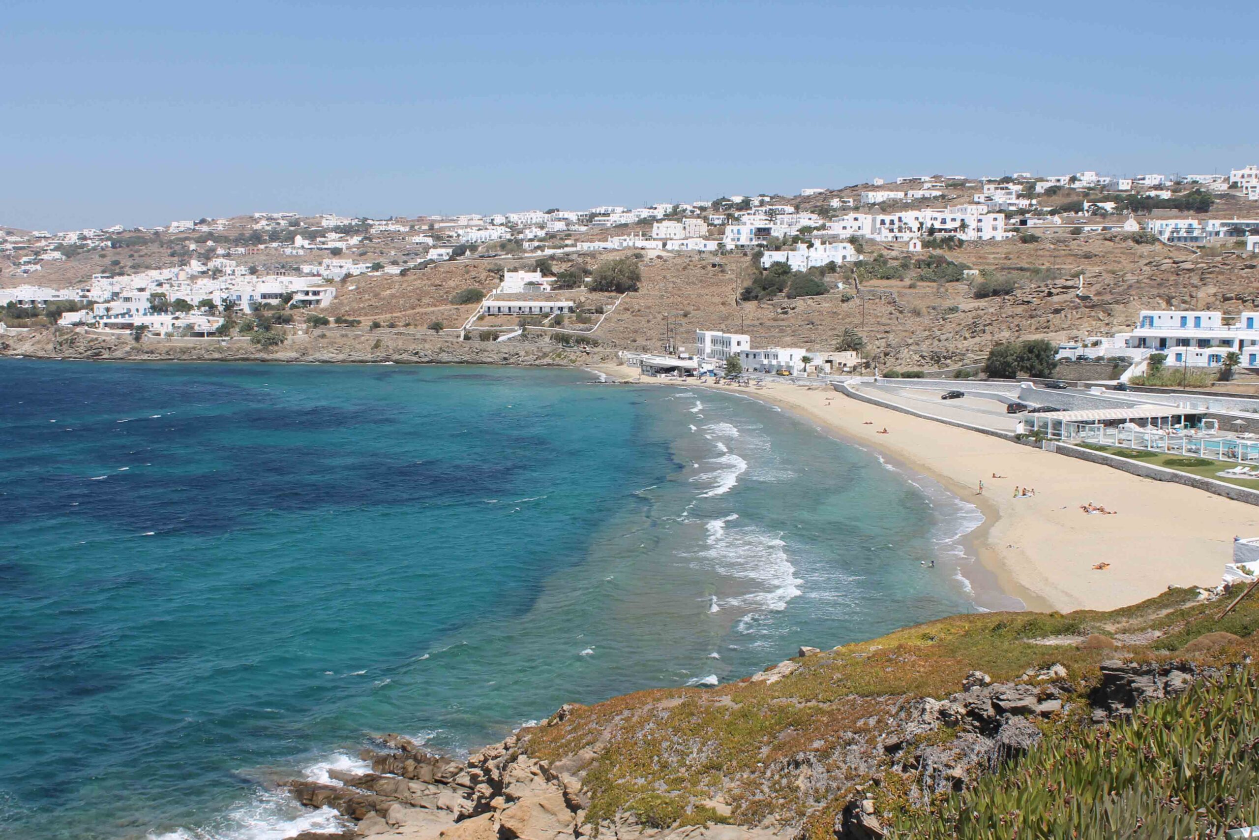 Megali Ammos Beach in Mykonos