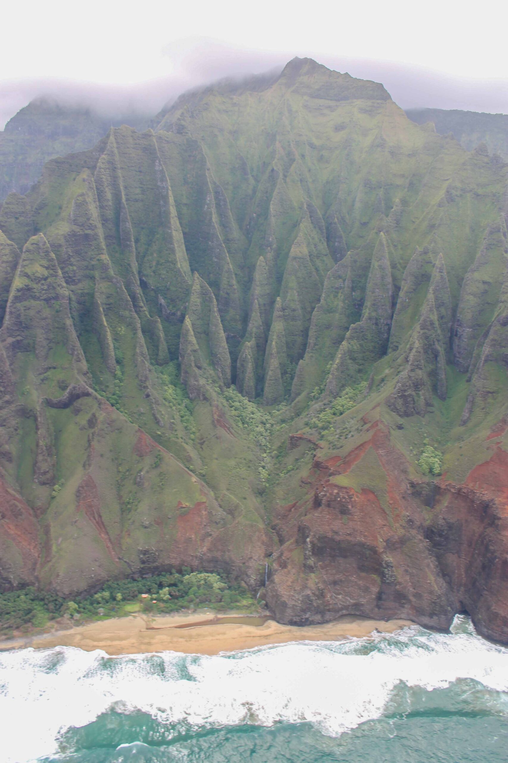 Na Pali coast views are worth doing a helicopter tour for on Kauai