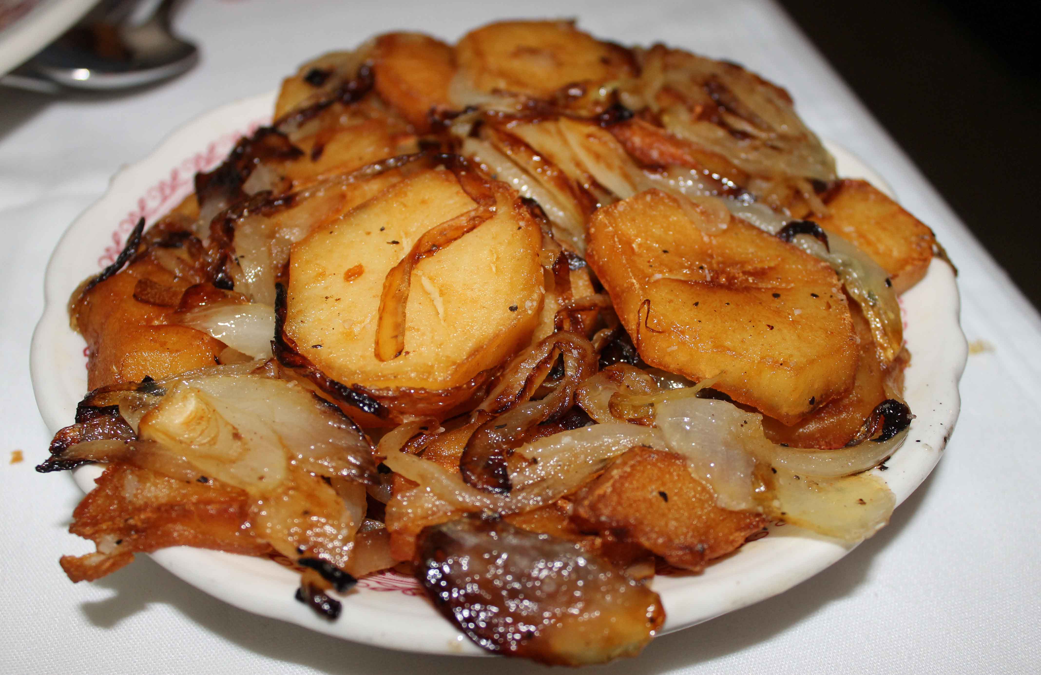 Lyonnaise potatoes at Musso & Frank, an old school Hollywood restaurant that has been featured in countless TV shows and movies