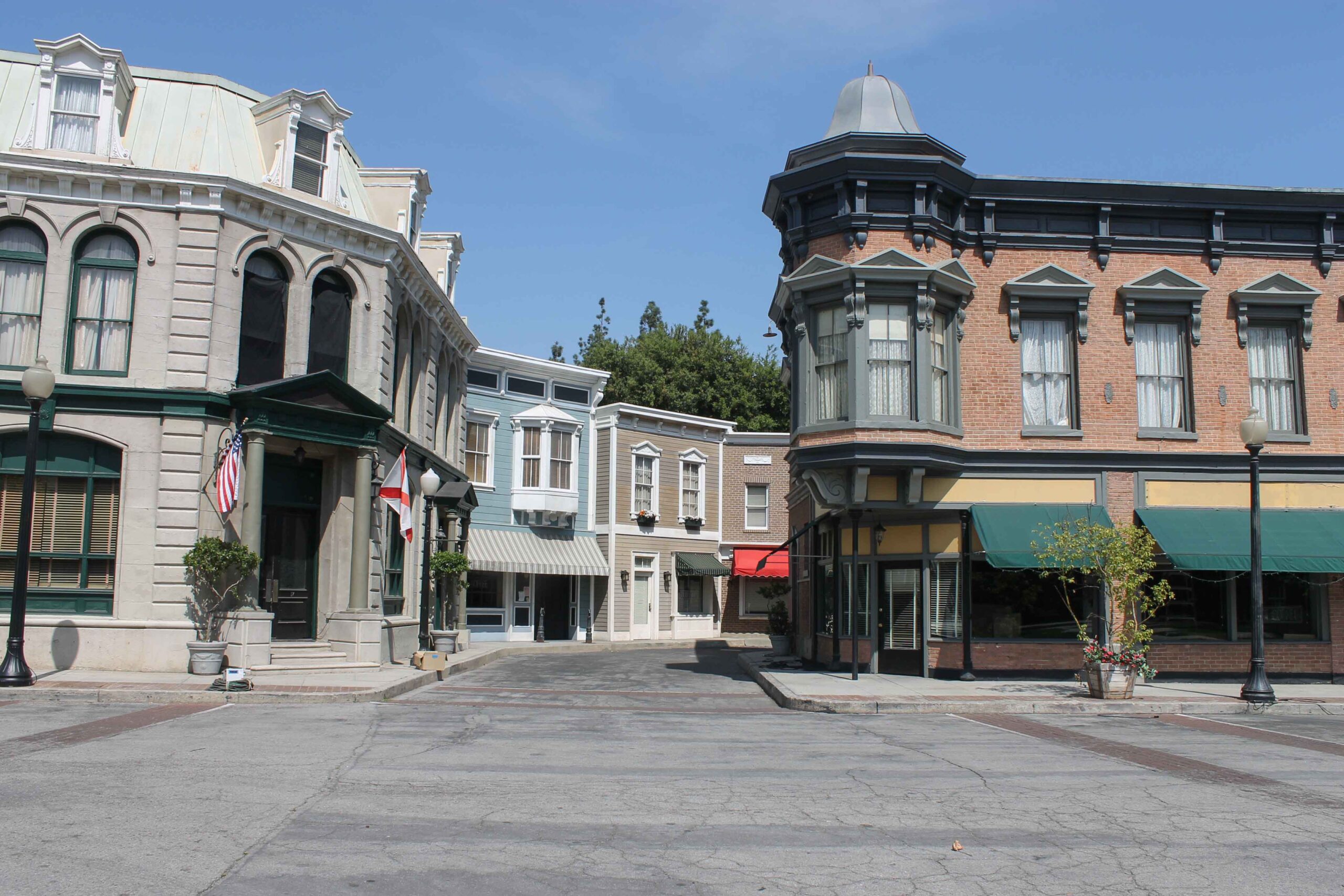 A "small town" set that has been on lots of shows including serving as part of Stars Hollow on Gilmore Girls