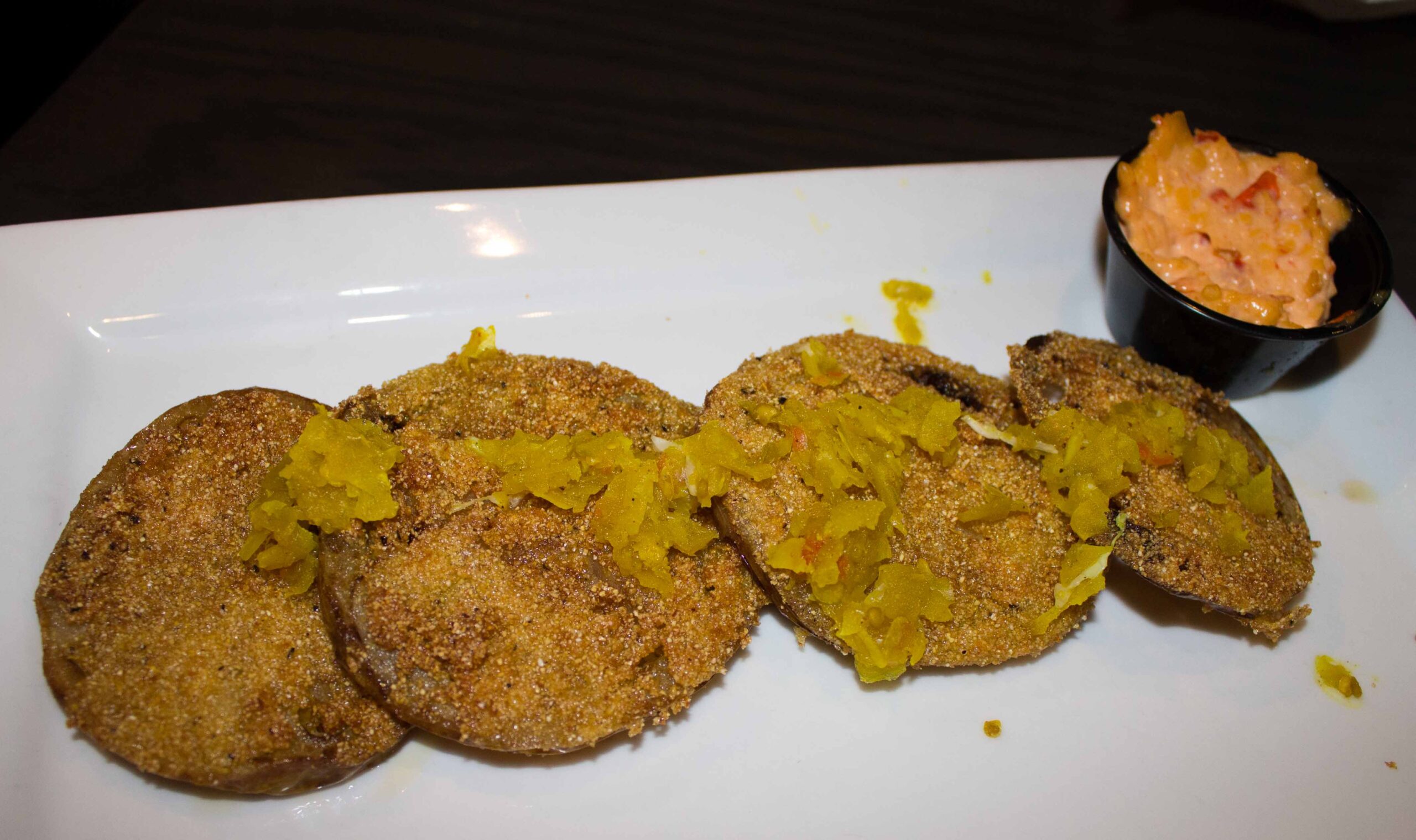 Fried green tomatoes at The Row