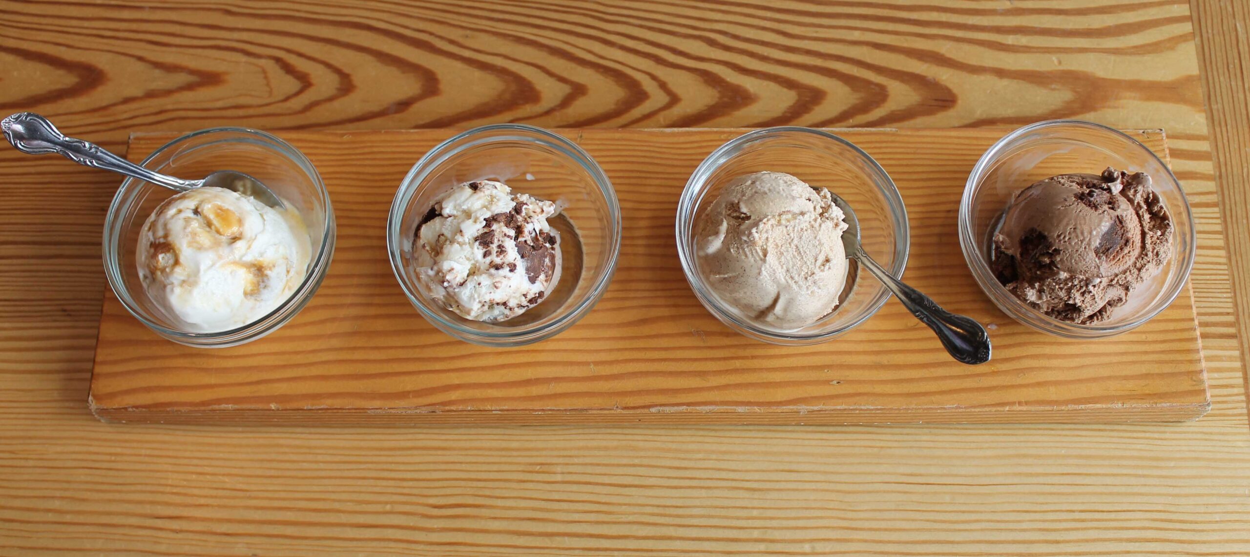 A tasting flight at Salt & Straw in Portland - one of my favorite ice cream places ever