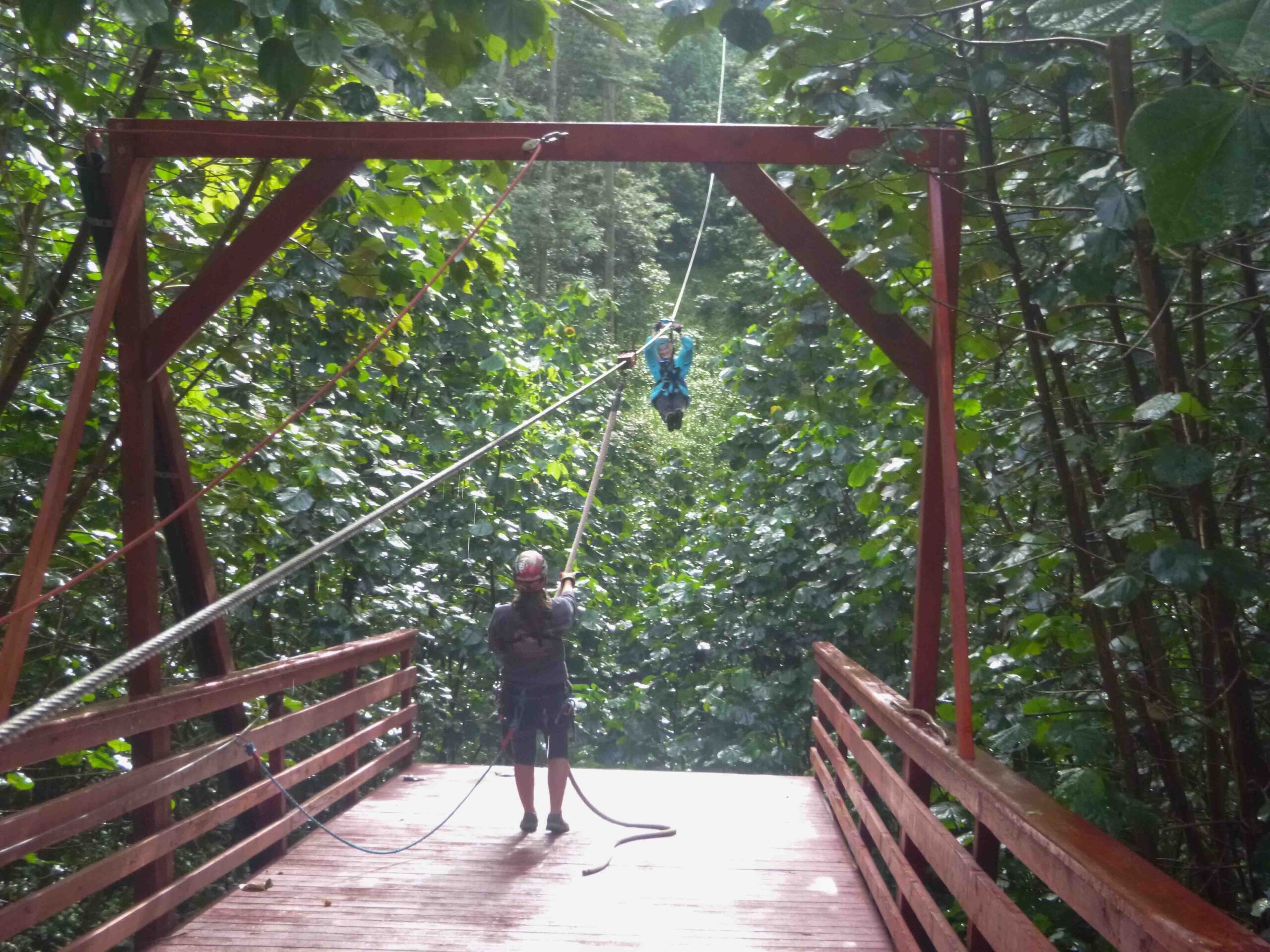 Ziplining in Kauai
