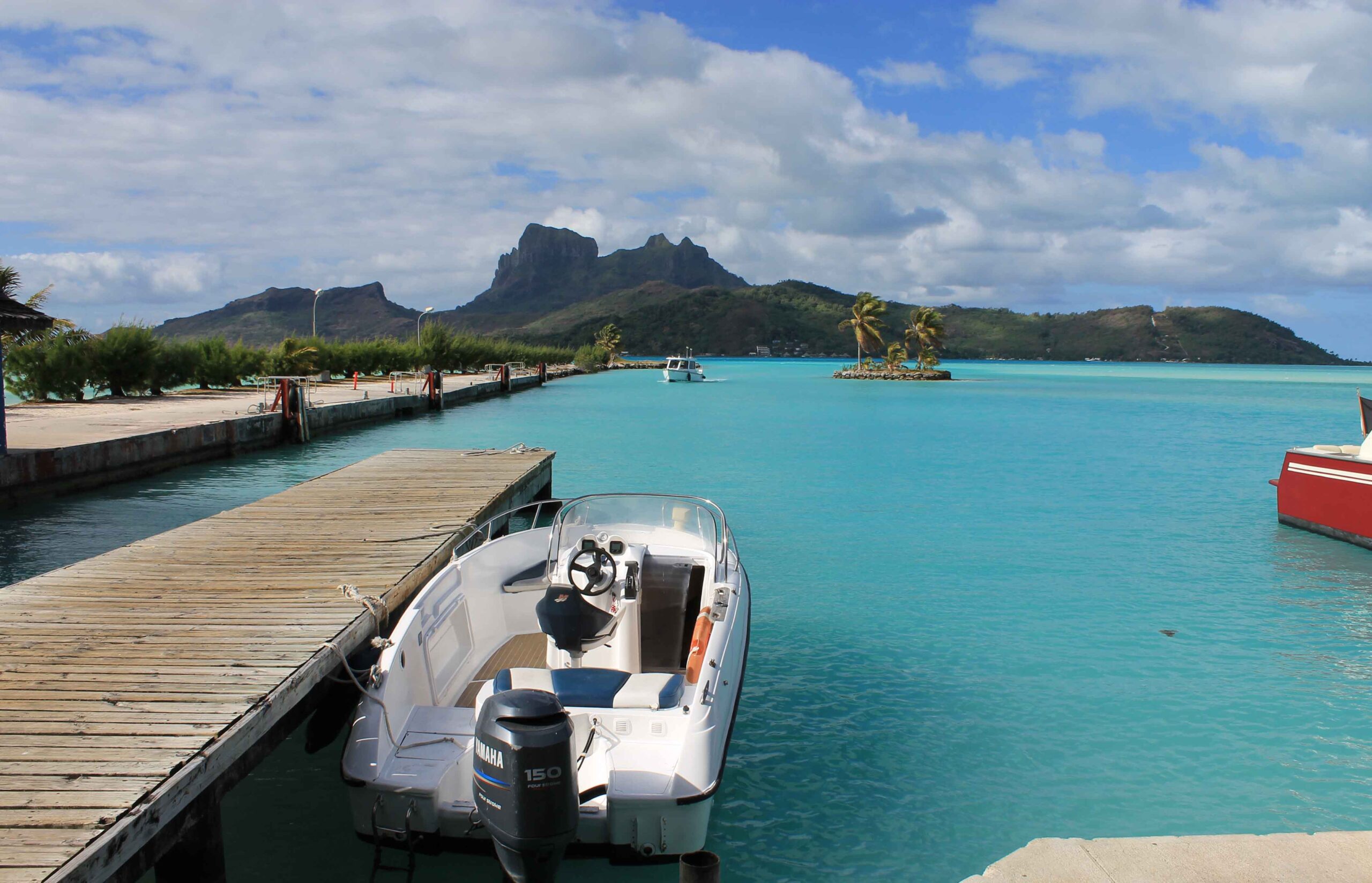 Boat launch at the Bora Bora airport