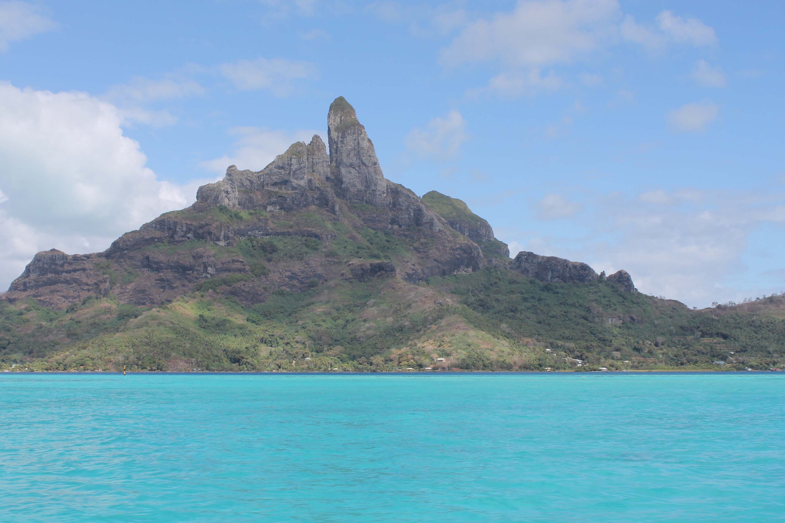 Views of Mt. Otemanu from the boat ride to Le Meridien Bora Bora 