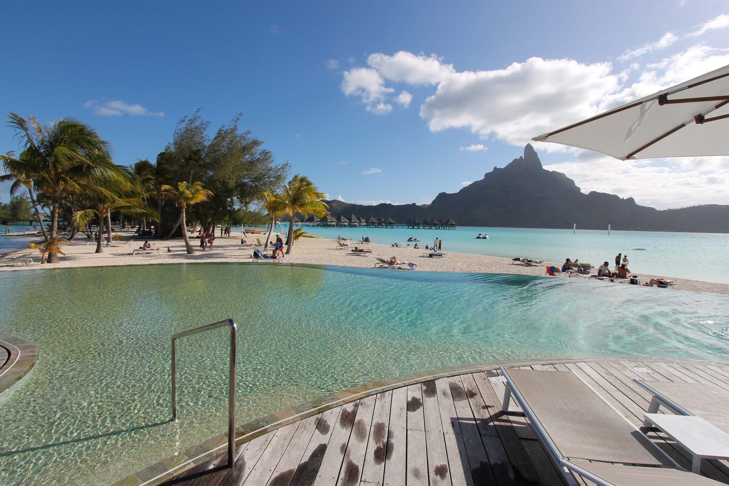 Pool area at Westin Bora Bora