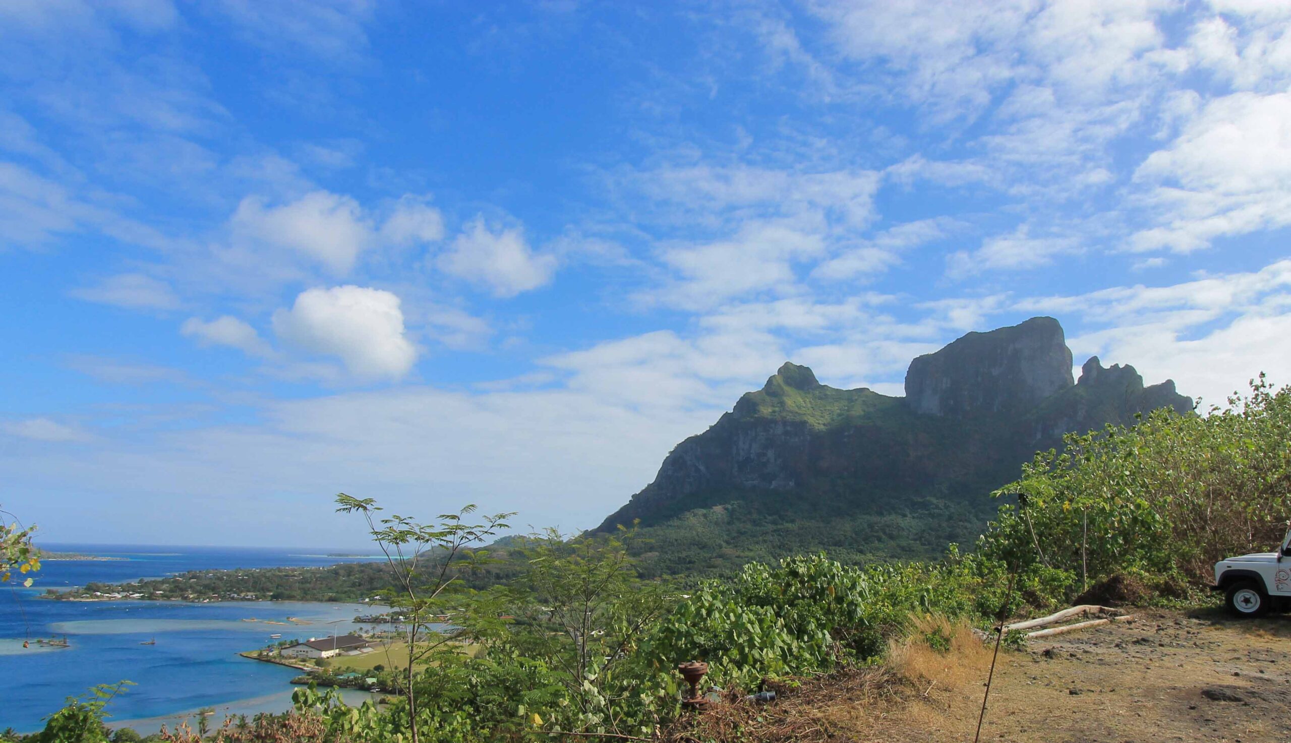 Views of Mount Otemanu from our Bora Bora jeep tour