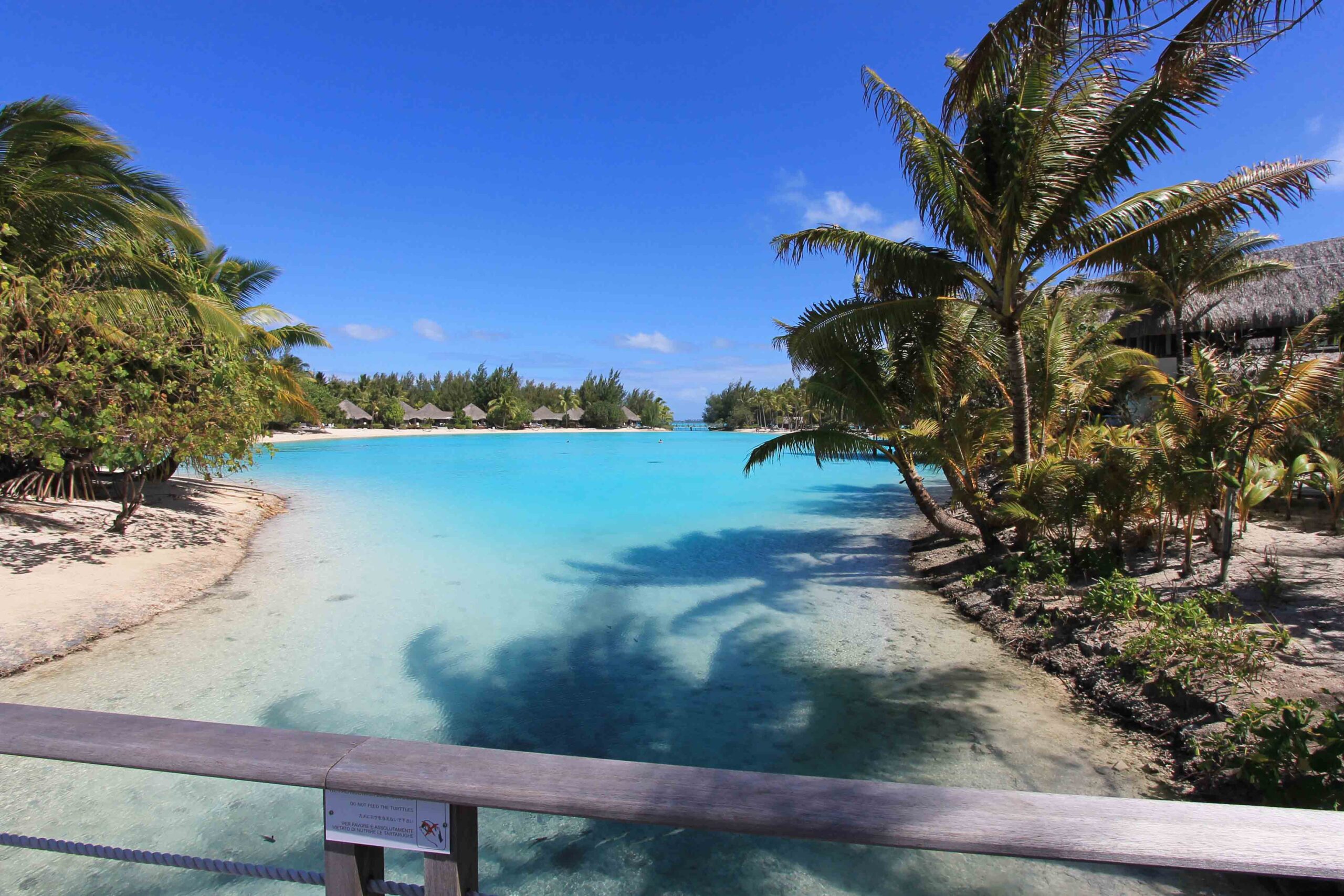 Interior lagoon at Westin Bora Bora