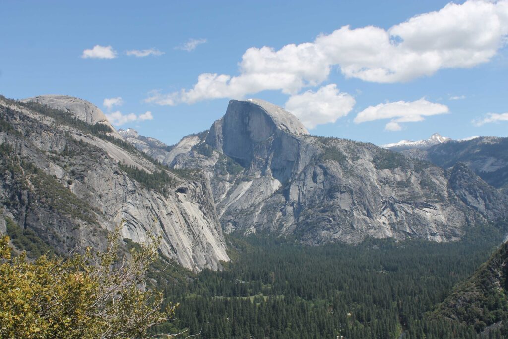 Half Dome in Yosemite National Park, one of the best national parks in the US and an amazing summer family vacation spot
