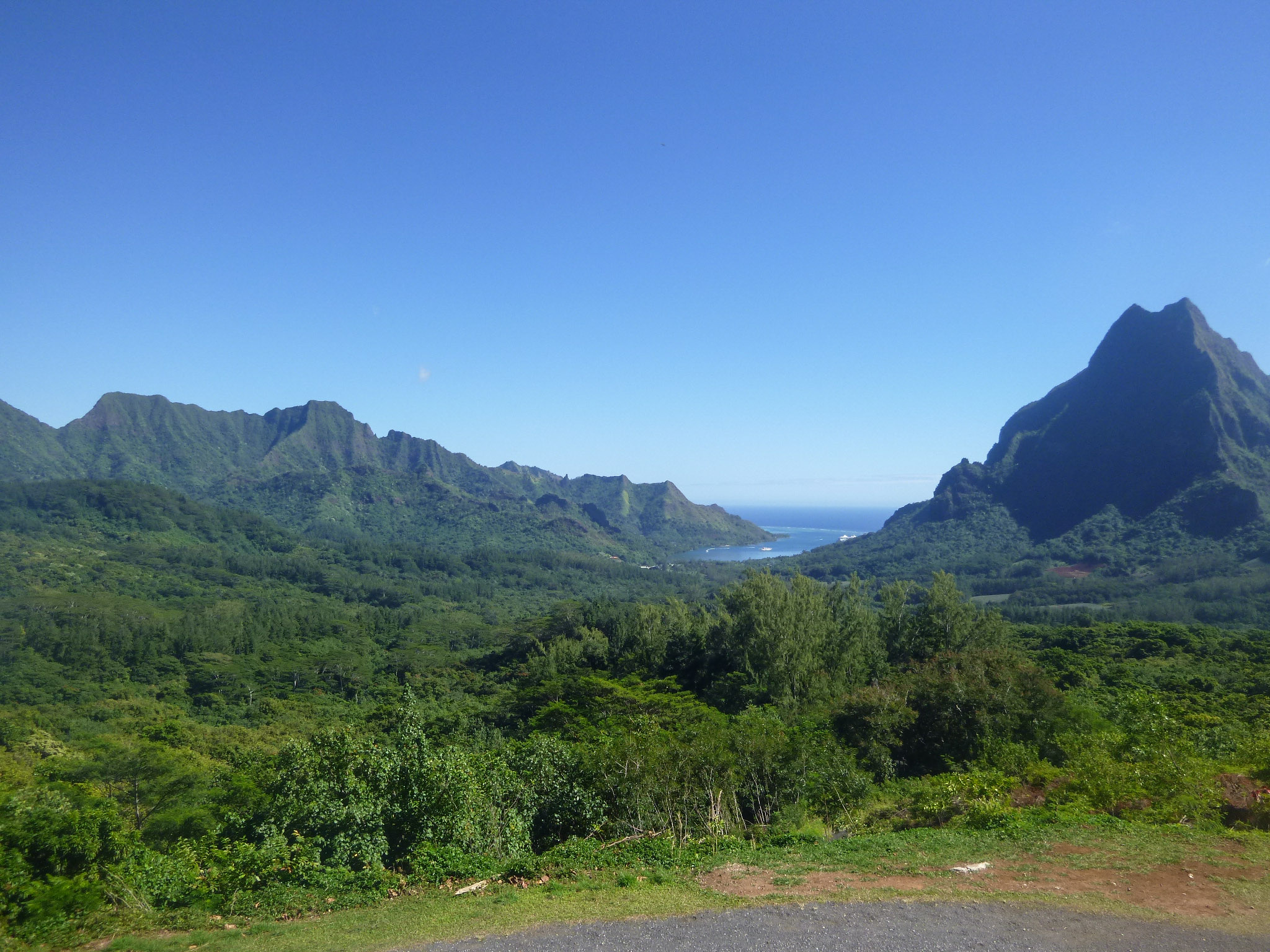 Belvedere Lookout on Mo'orea, a stop on our jeep tour and a must-see on Mo'orea