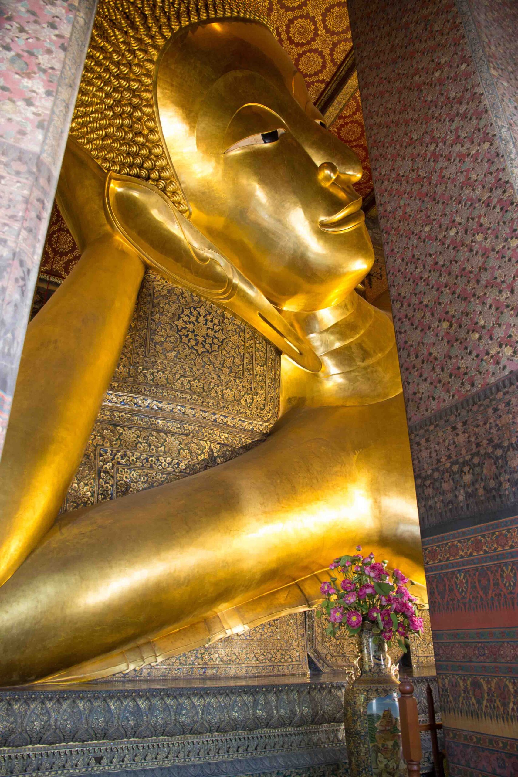 Gold-plated Buddha at Wat Pho