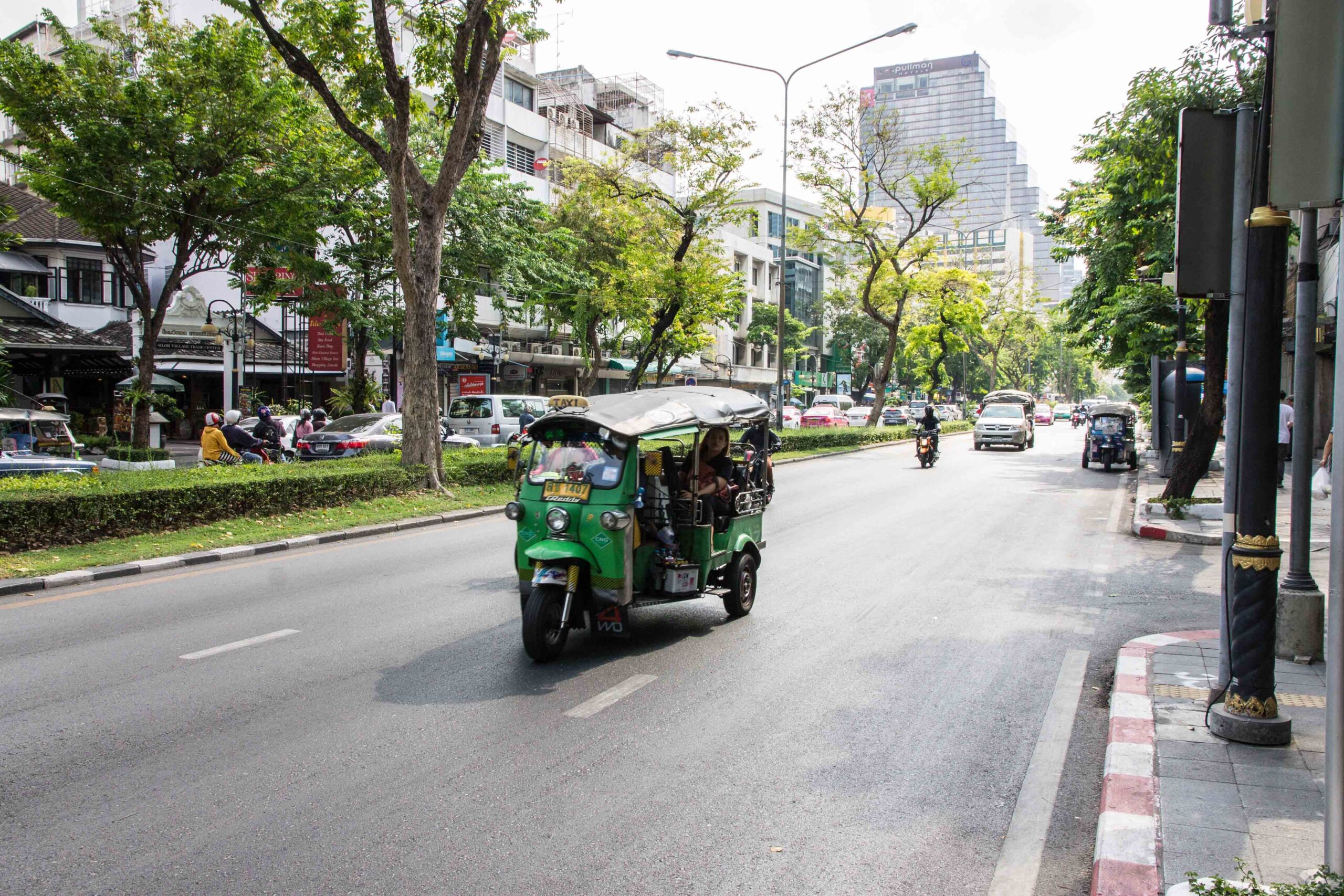 Tuk Tuk along Silom Road