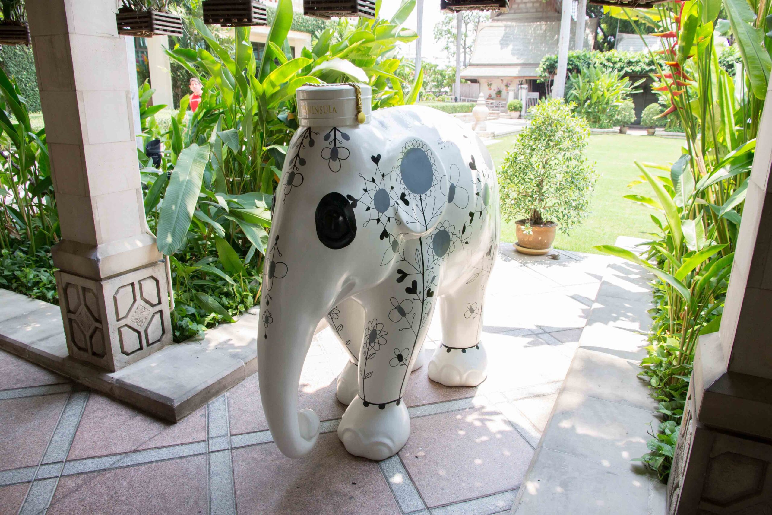 Decorated elephant at The Peninsula Bangkok