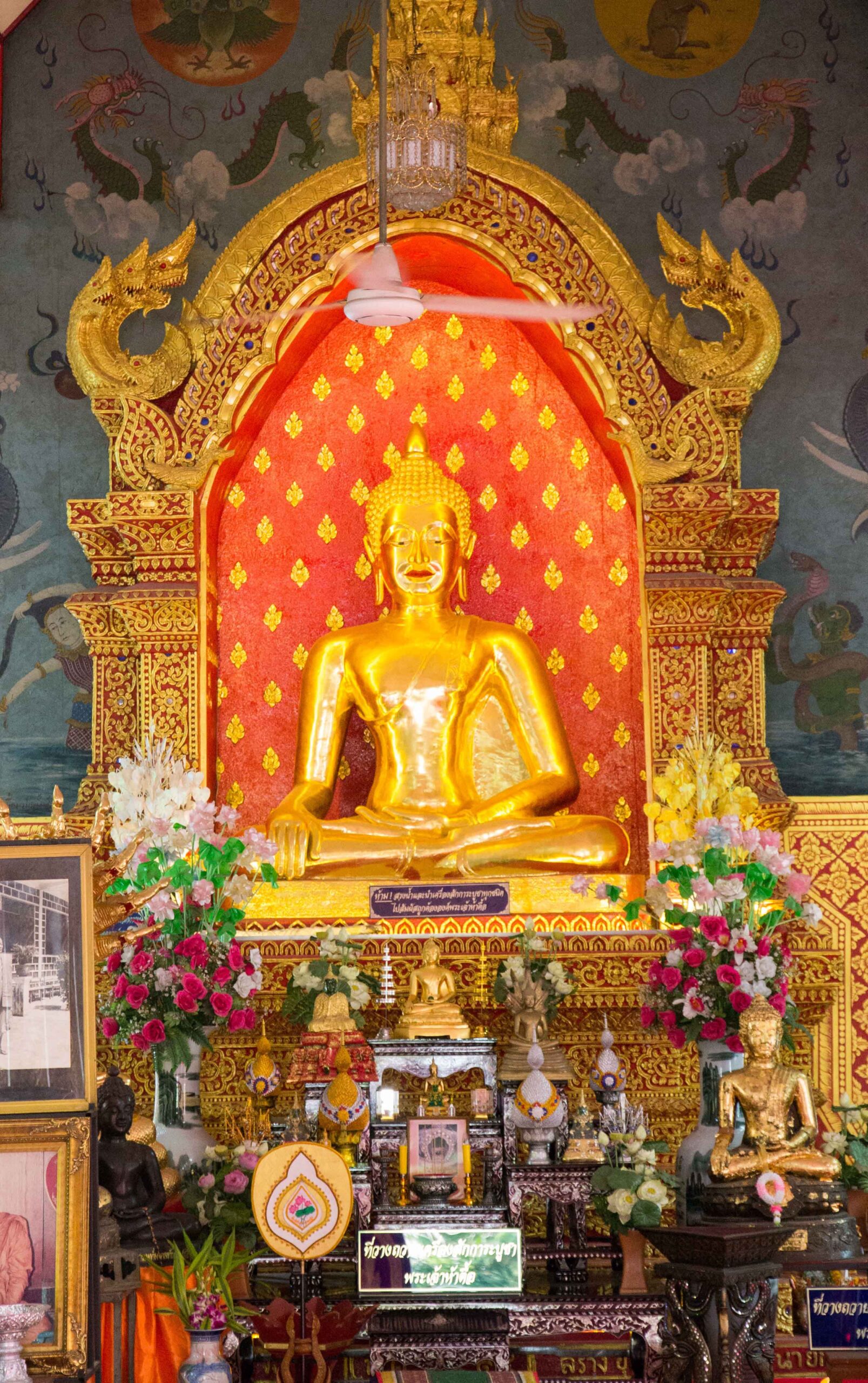 Golden Buddha at Wat Chai Phra Kiat in Chiang Mai