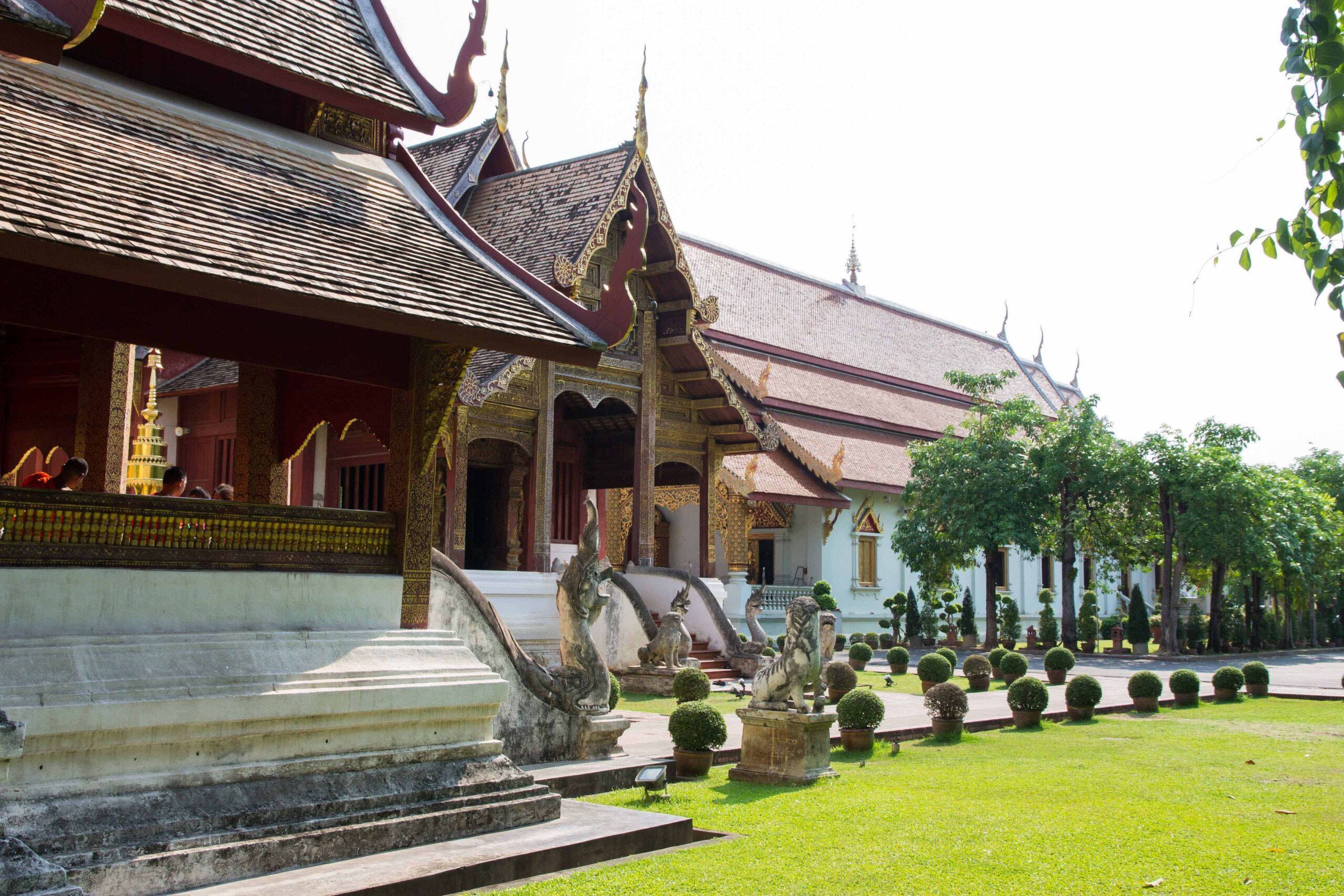 Exterior of Wat Phra Singh in Chiang Mai