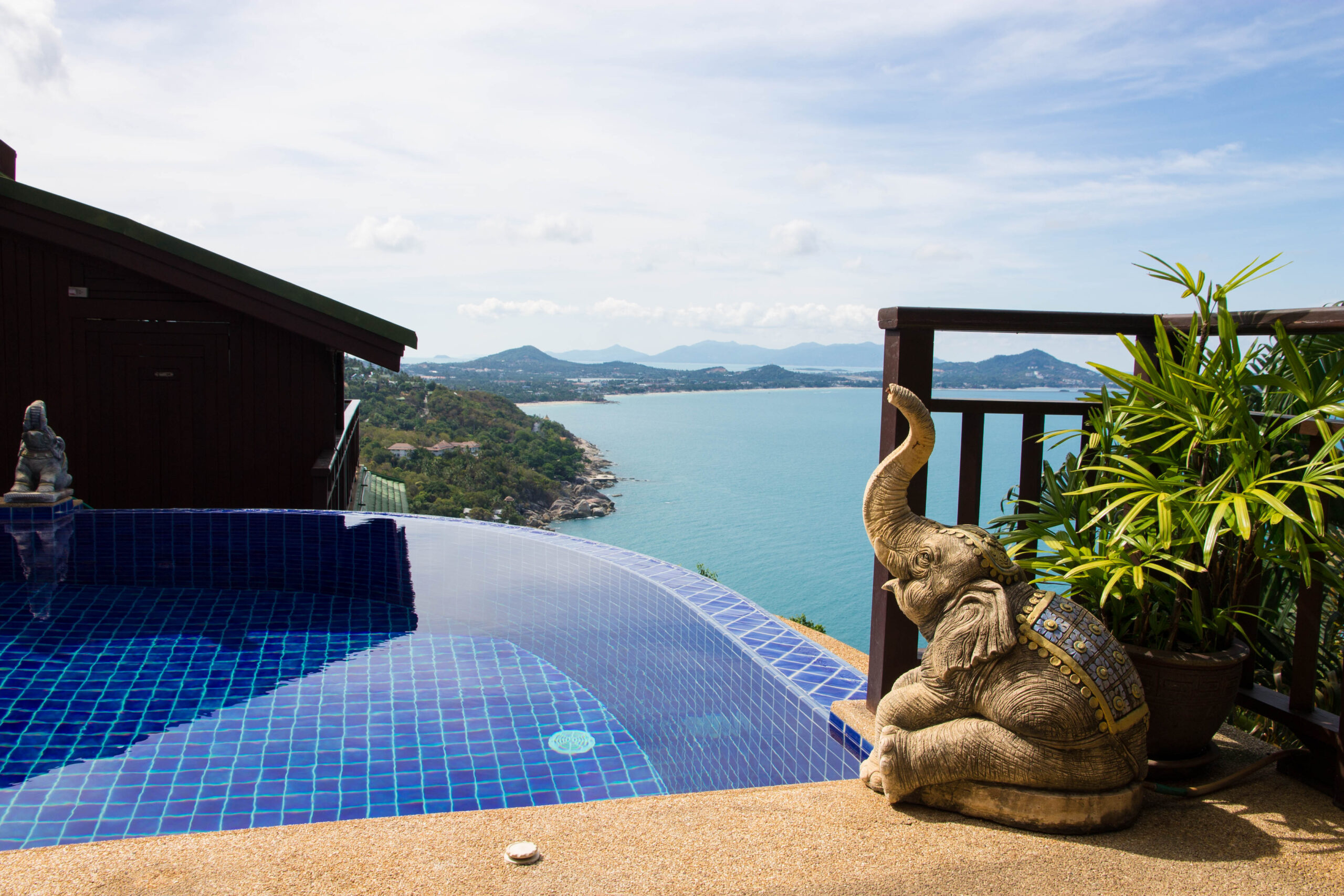 View from our room at Sandalwood Luxury Villas on Koh Samui