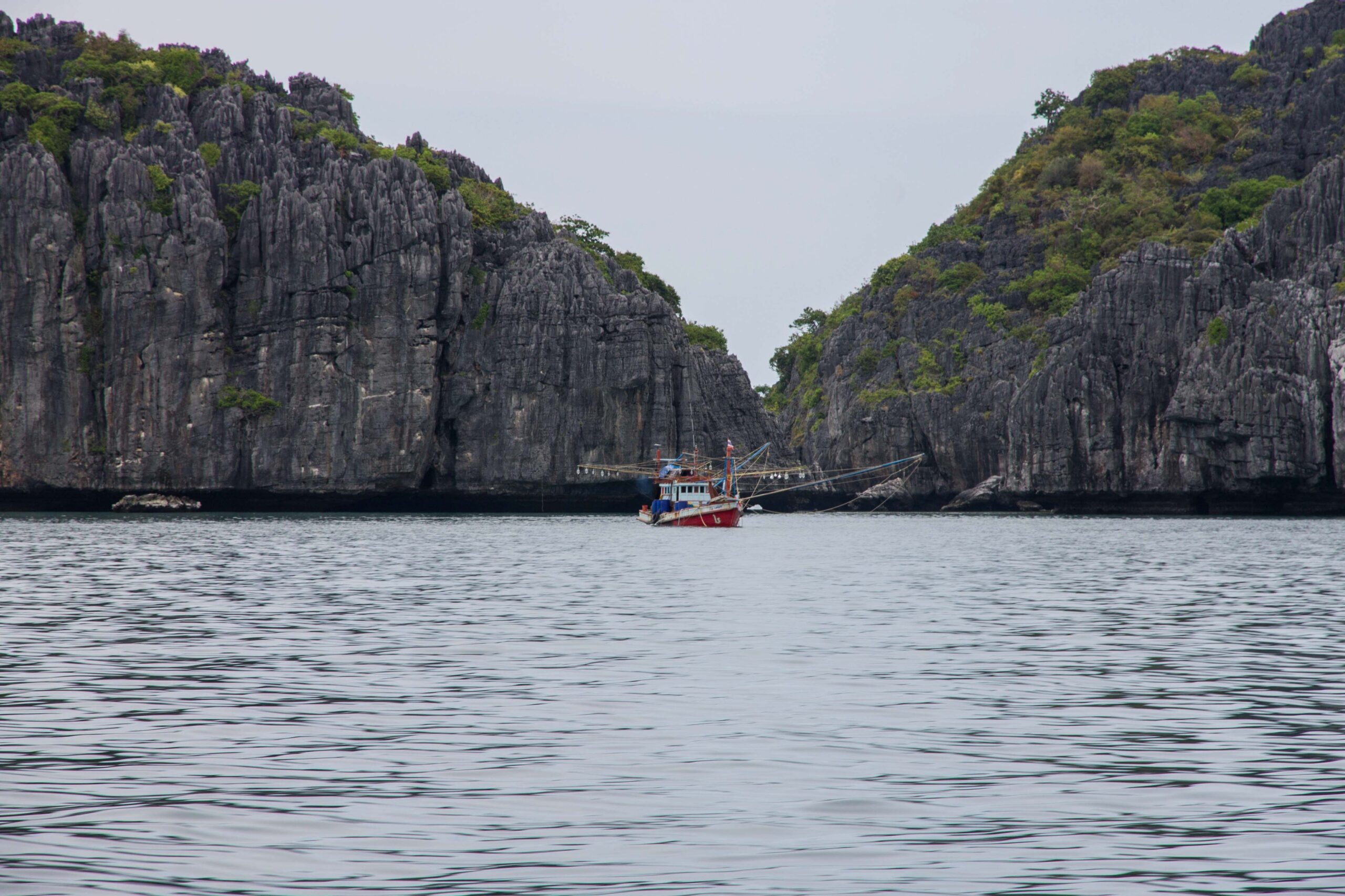 A fishing boat in Ang Thong National Marine Park