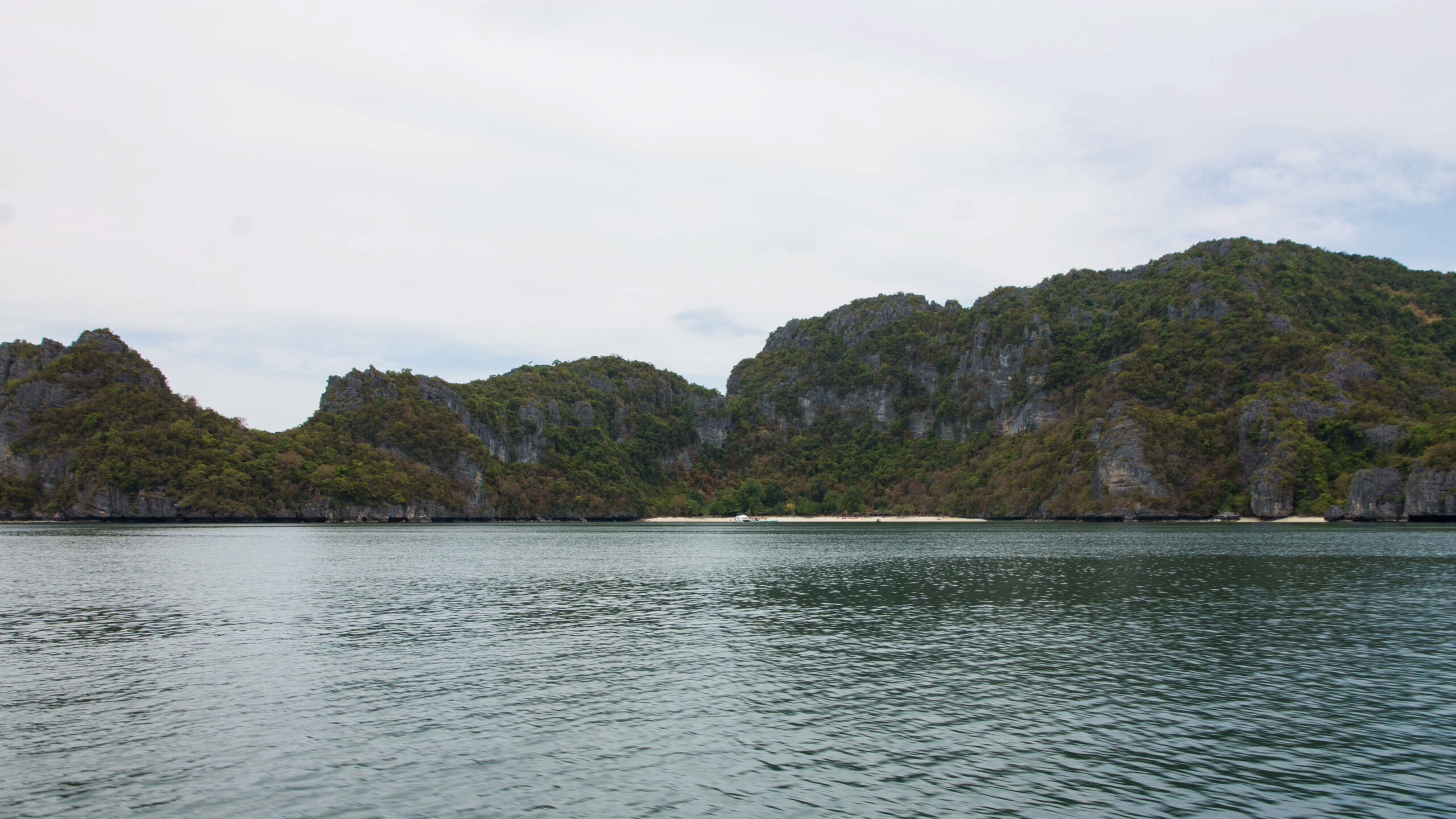 A deserted beach we visited in Ang Thong National Park