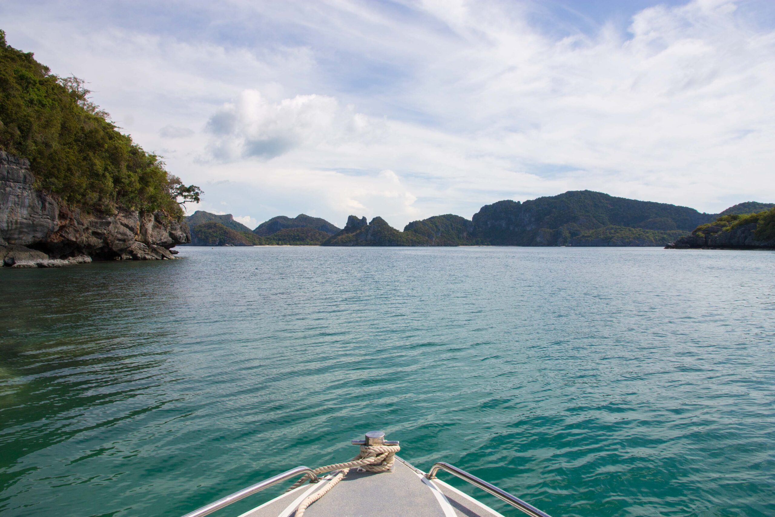 Views from the boat back to Koh Samui