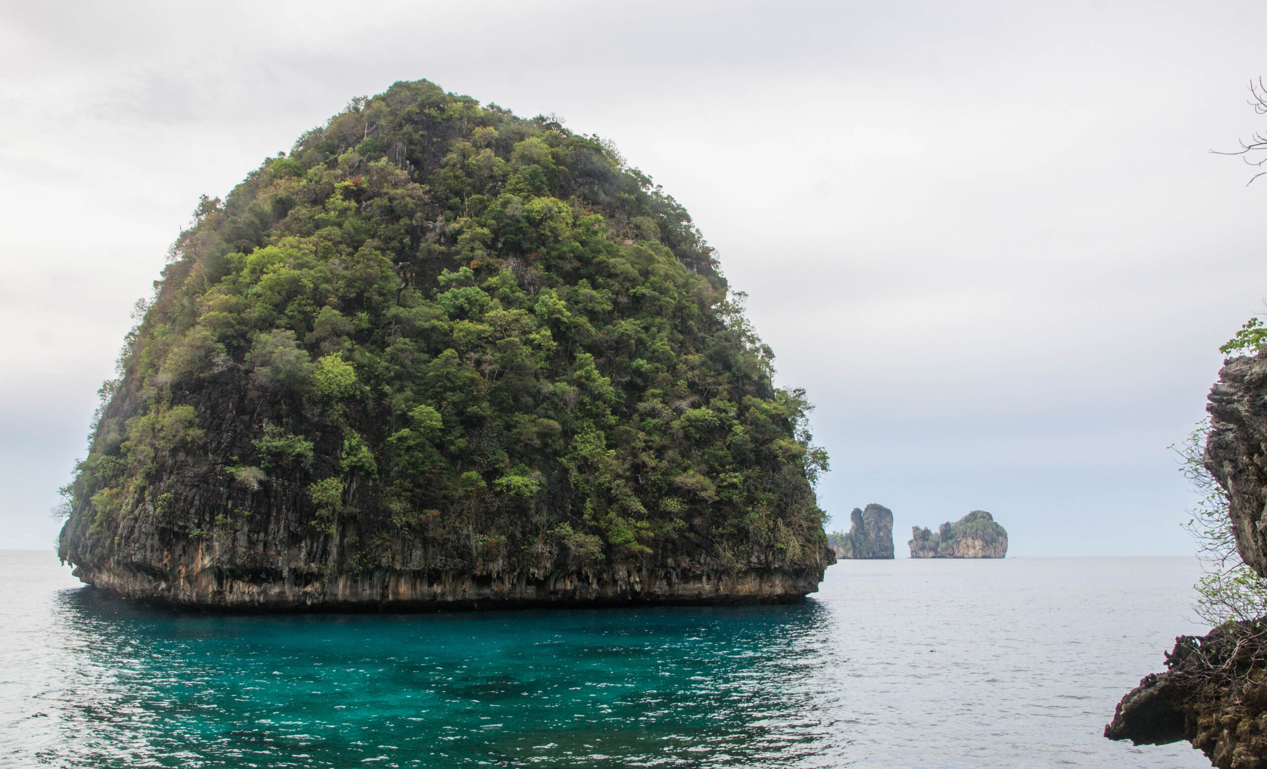 Loh Samah Bay, on the other side of Koh Phi Phi Leh from Maya Bay