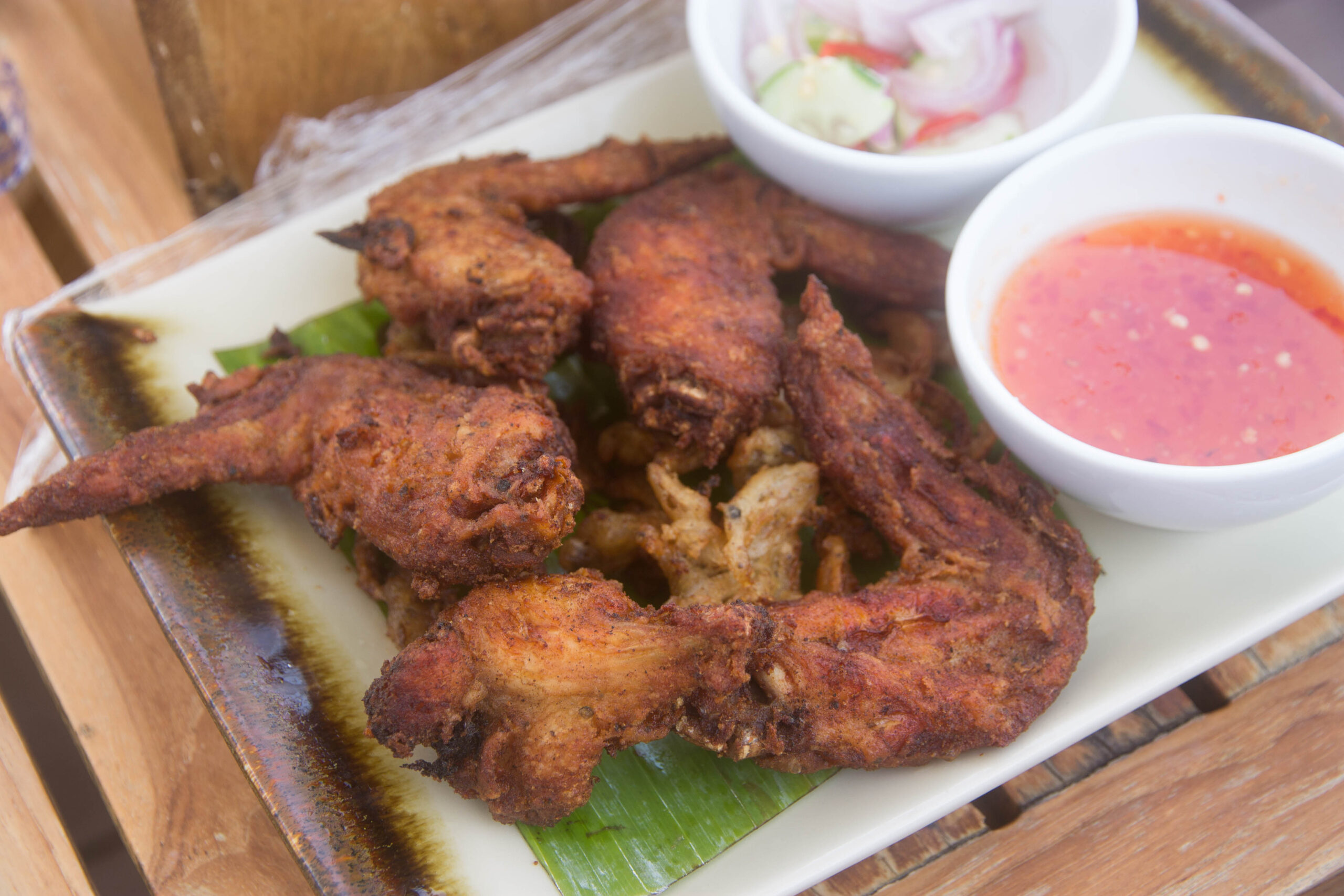 Thai chicken wings at Ruan Thai restaurant at SAii Phi Phi Island Village
