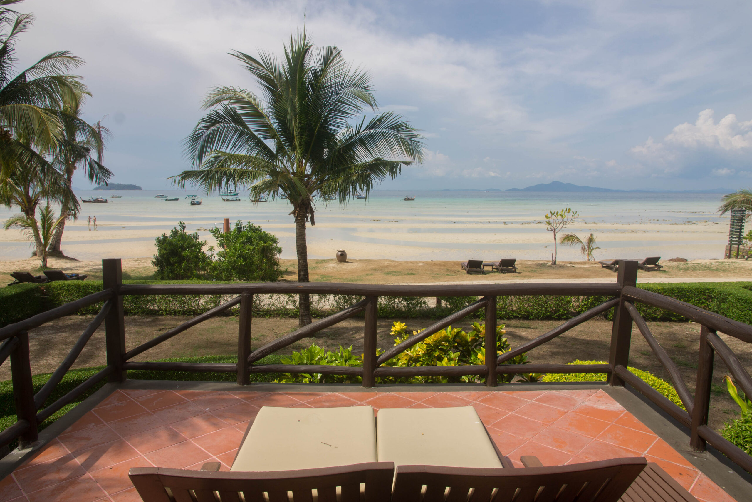 Terrace of Beachfront Junior Suite at Phi Phi Island Village Beach Resort